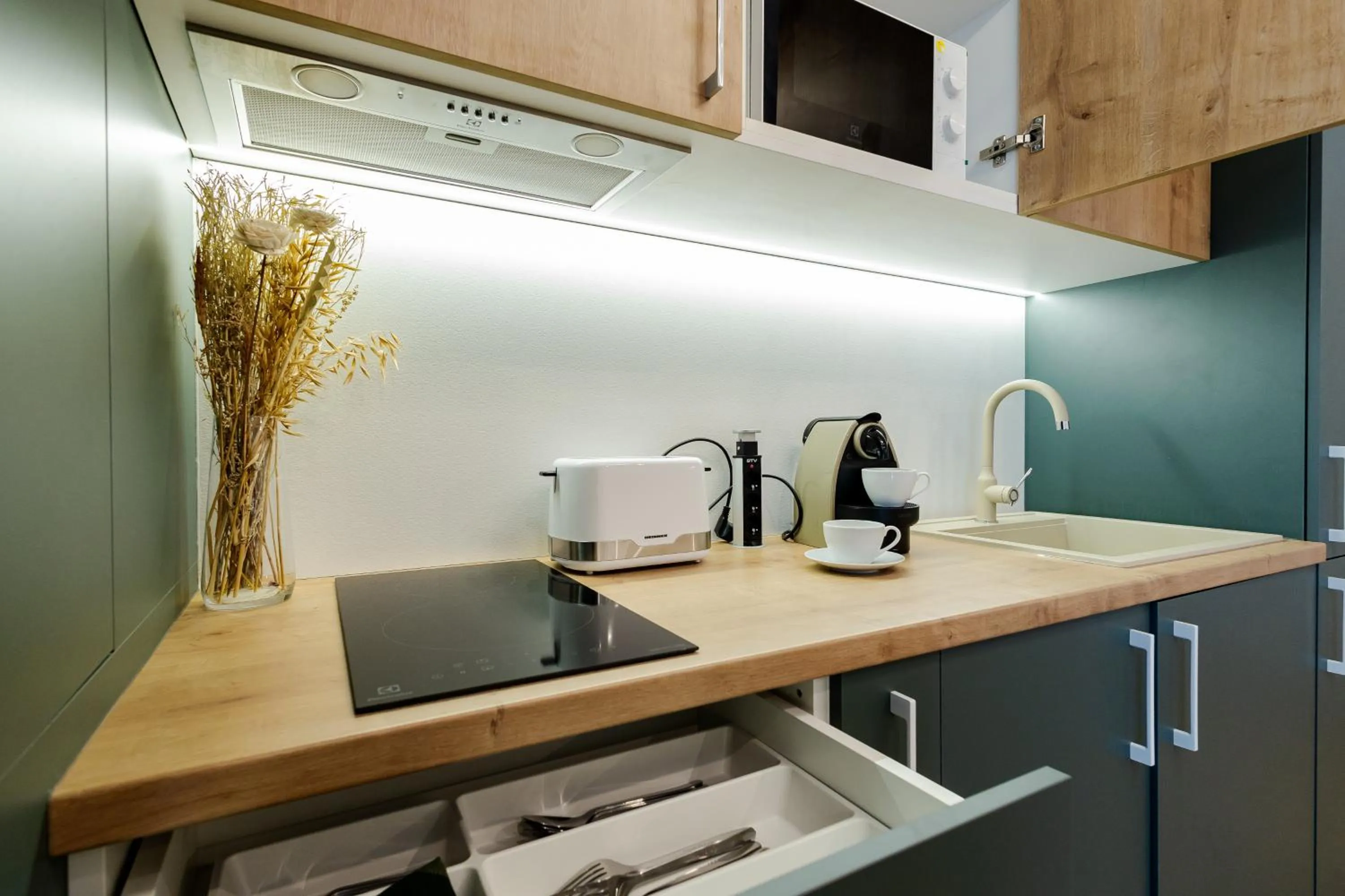 Kitchen or kitchenette in Central Suites