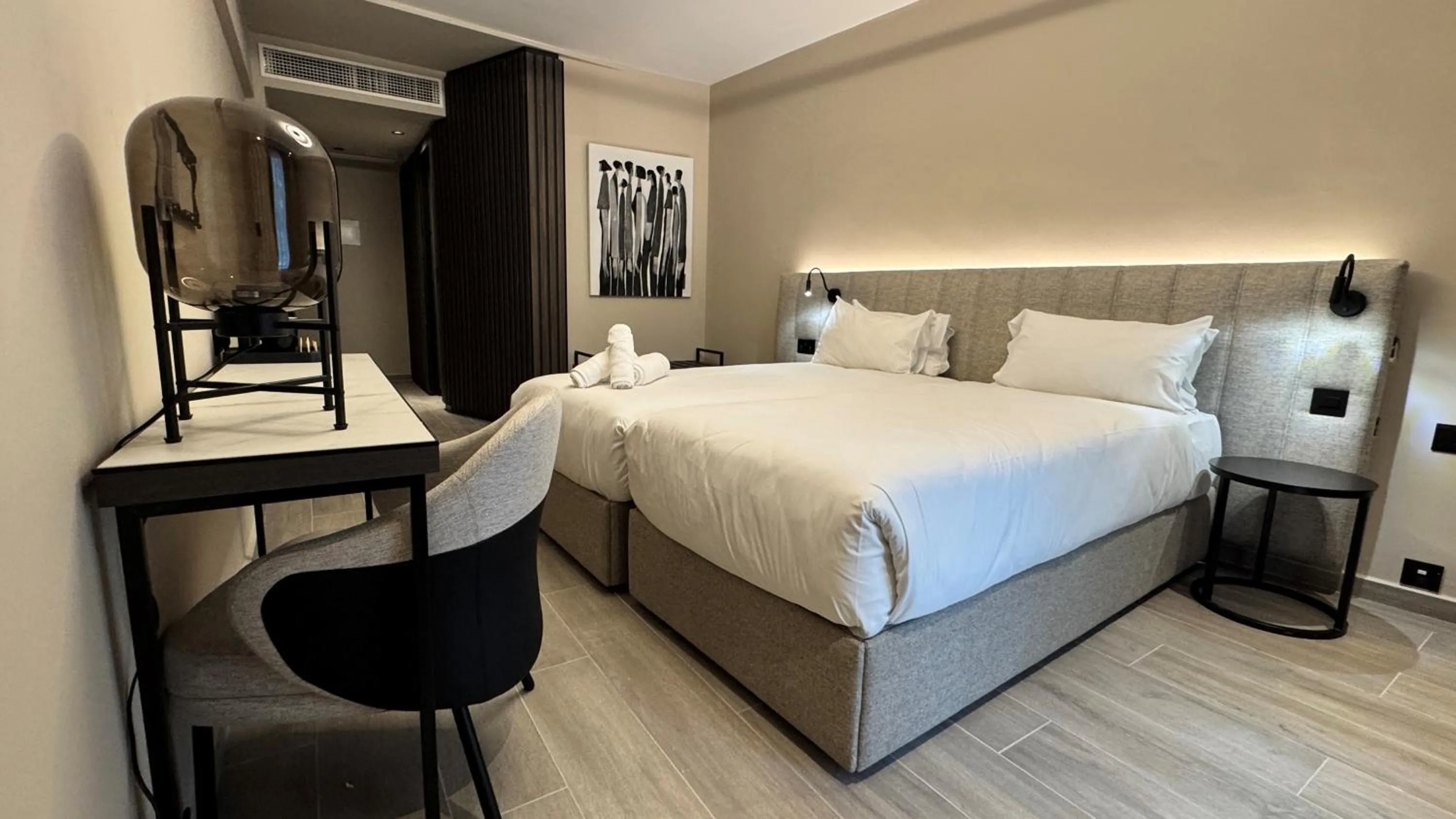 Decorative detail, Bed in ASTE hotel