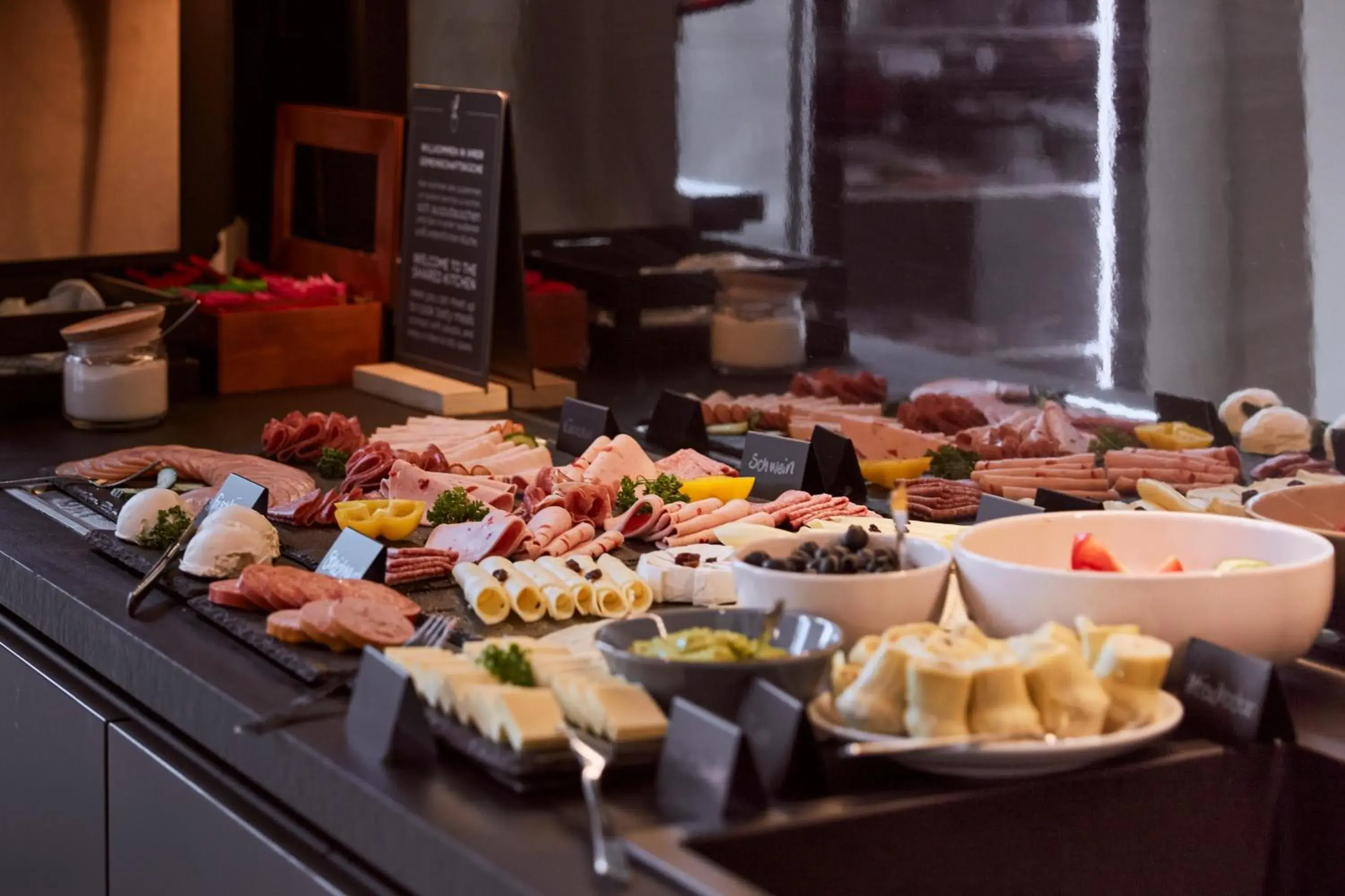 Buffet breakfast in Aparthotel Adagio Stuttgart NeckarPark Buffet breakfast in Aparthotel Adagio Stuttgart NeckarPark