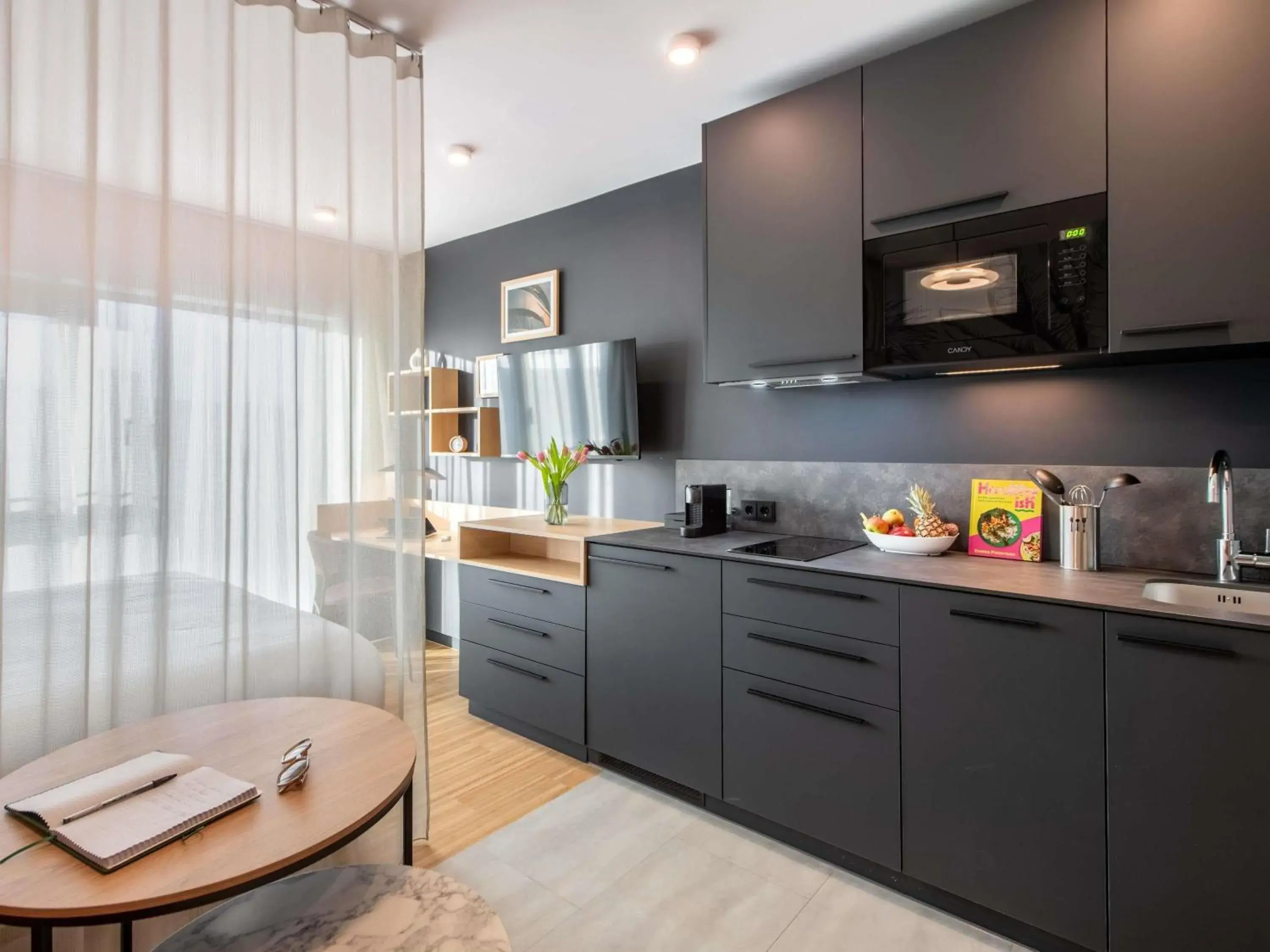 Bedroom in Aparthotel Adagio Stuttgart NeckarPark Bedroom in Aparthotel Adagio Stuttgart NeckarPark