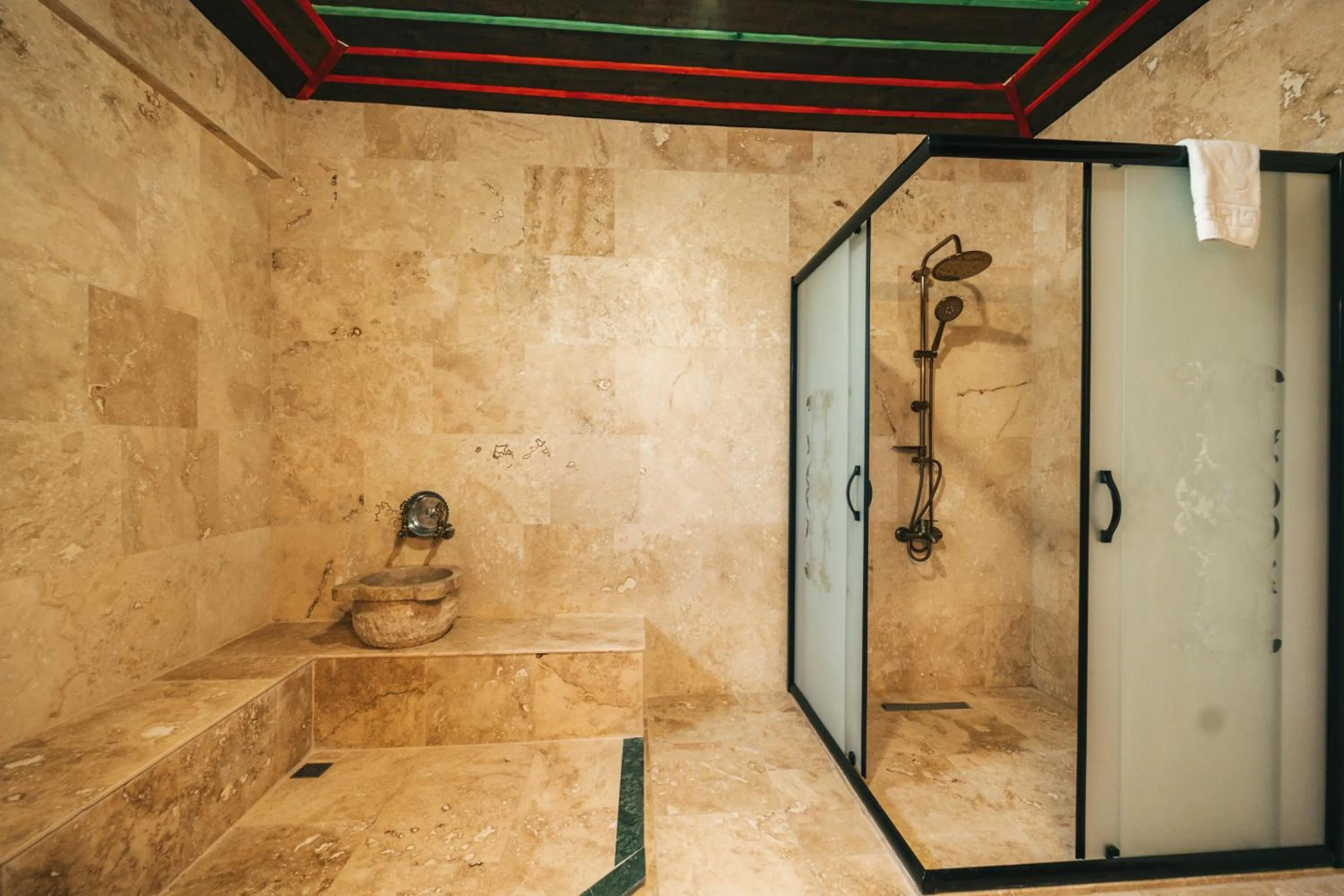 Shower in Cappatria Cave House
