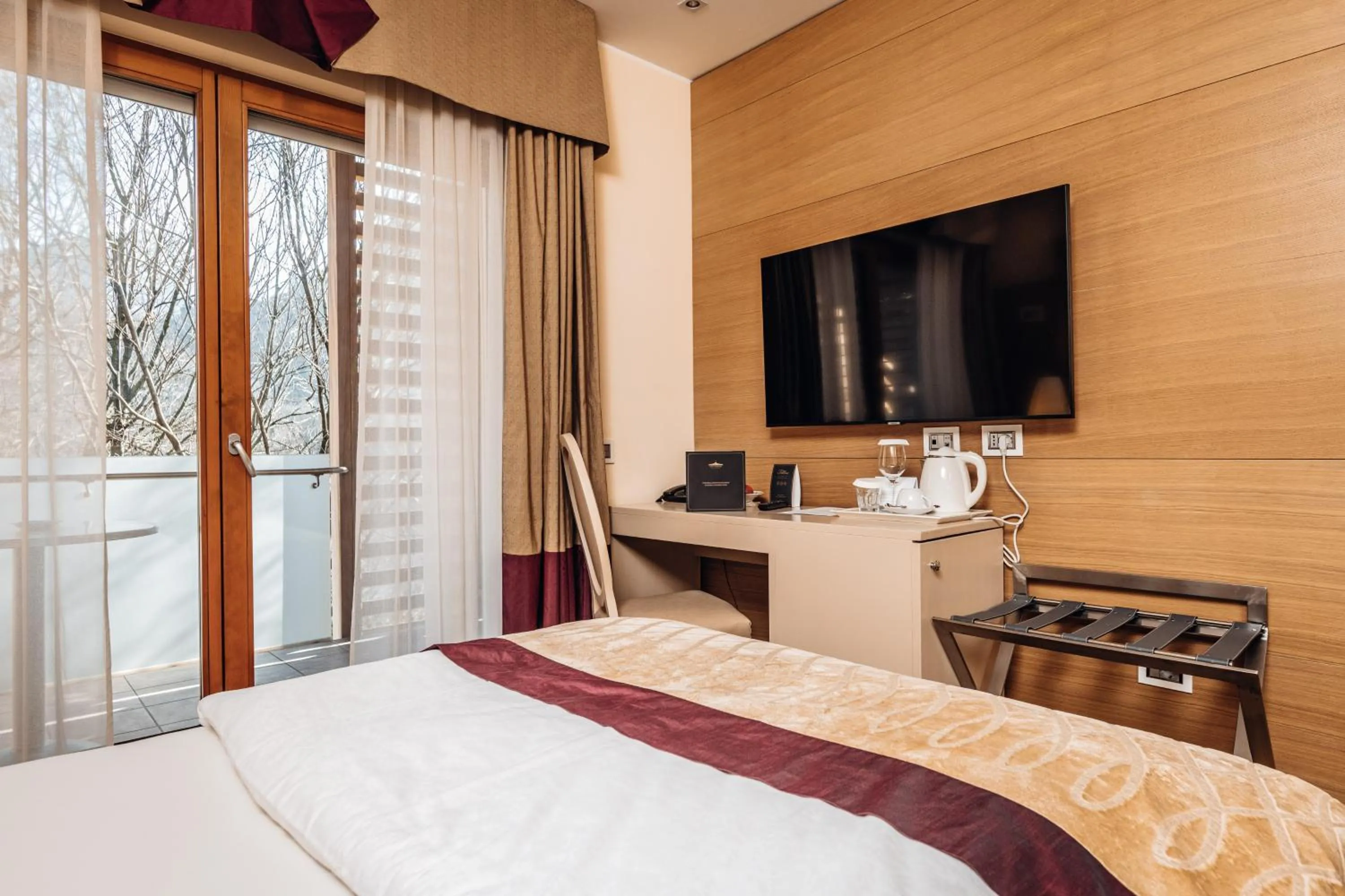 Bed in Hotel Villa Madruzzo