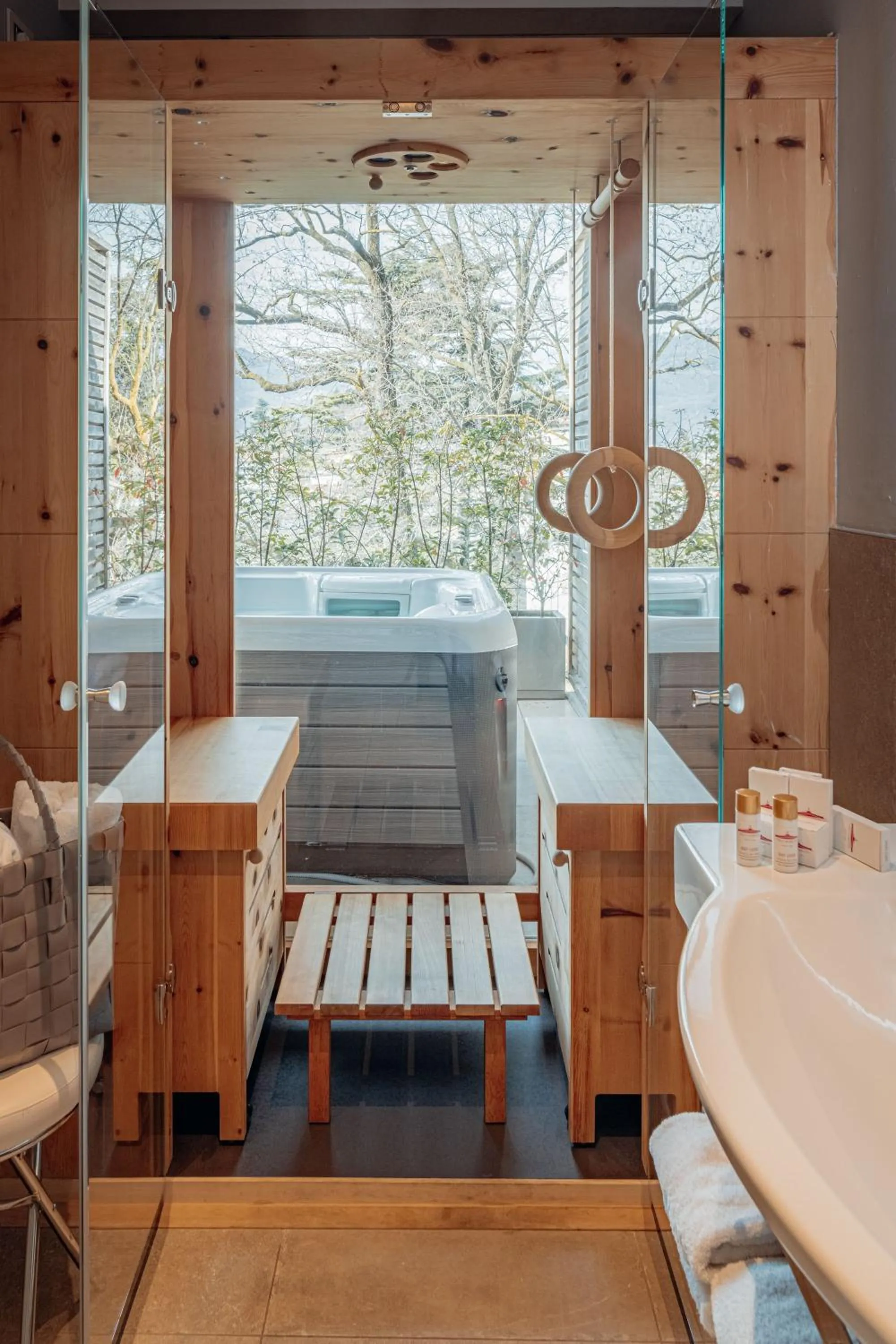 Sauna in Hotel Villa Madruzzo