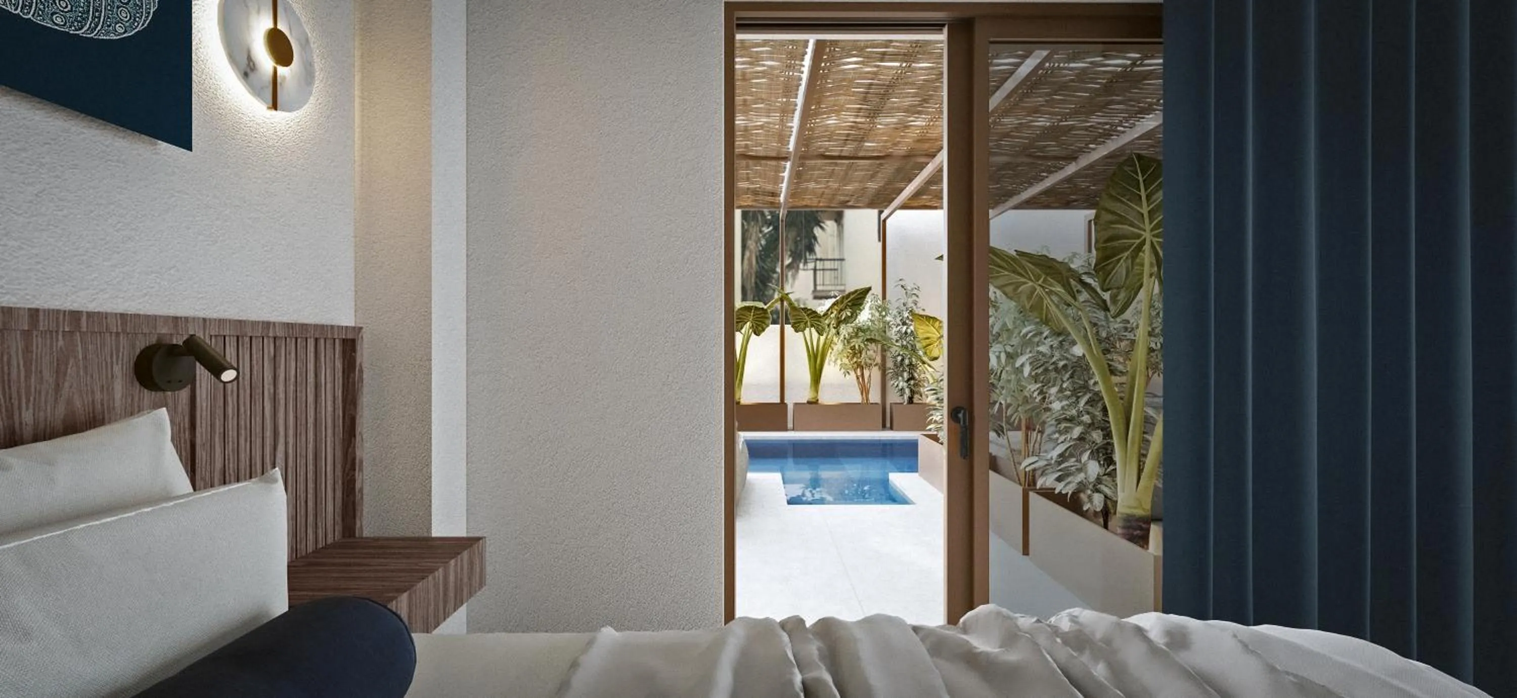 Bed in Achinos - Kalamata Mediterranean Suites