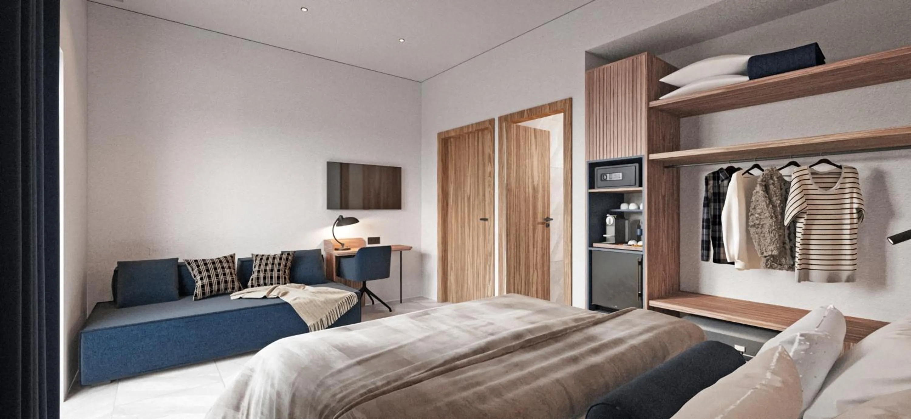 Bed in Achinos - Kalamata Mediterranean Suites