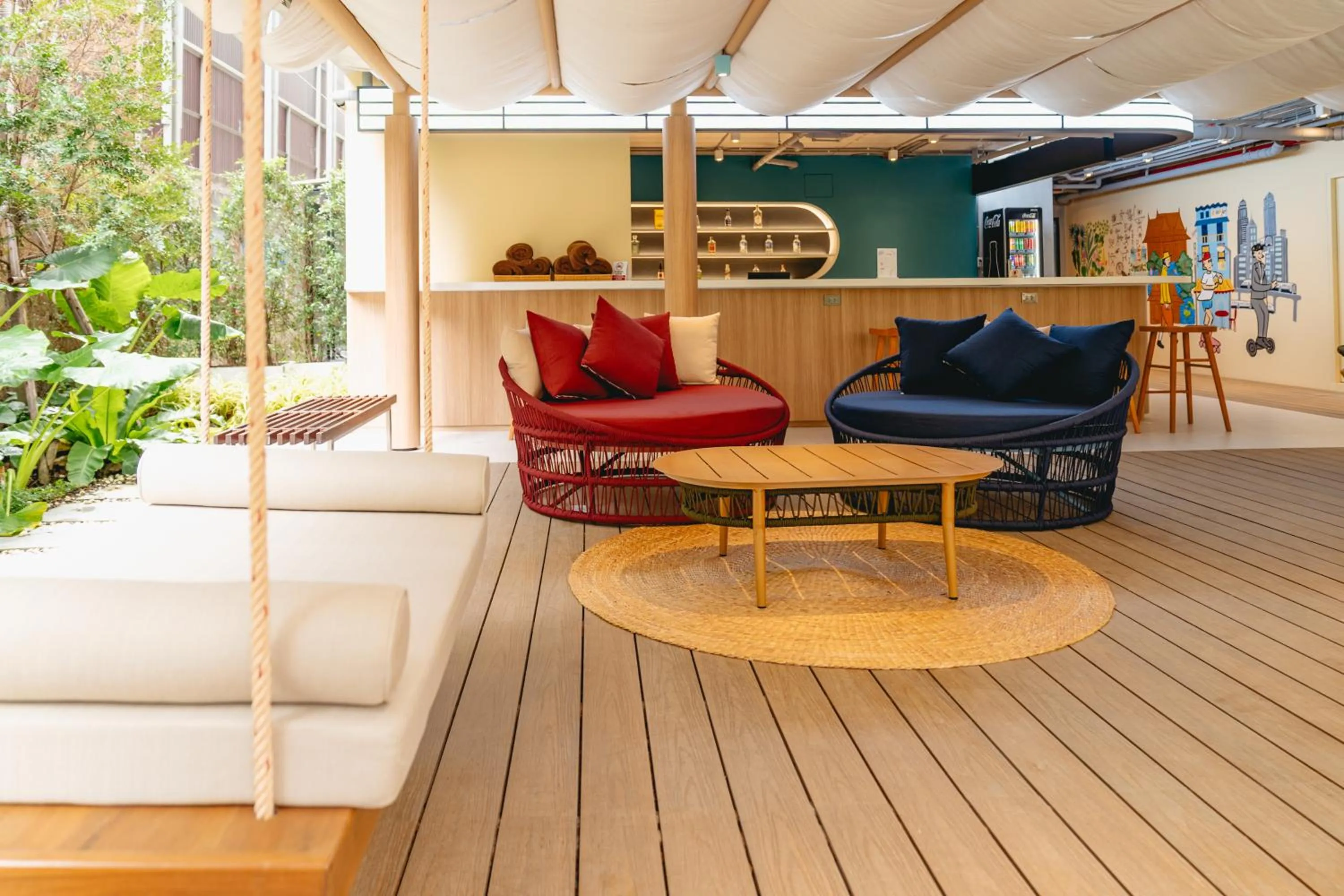 Seating area in VELA be Bangkok Siam