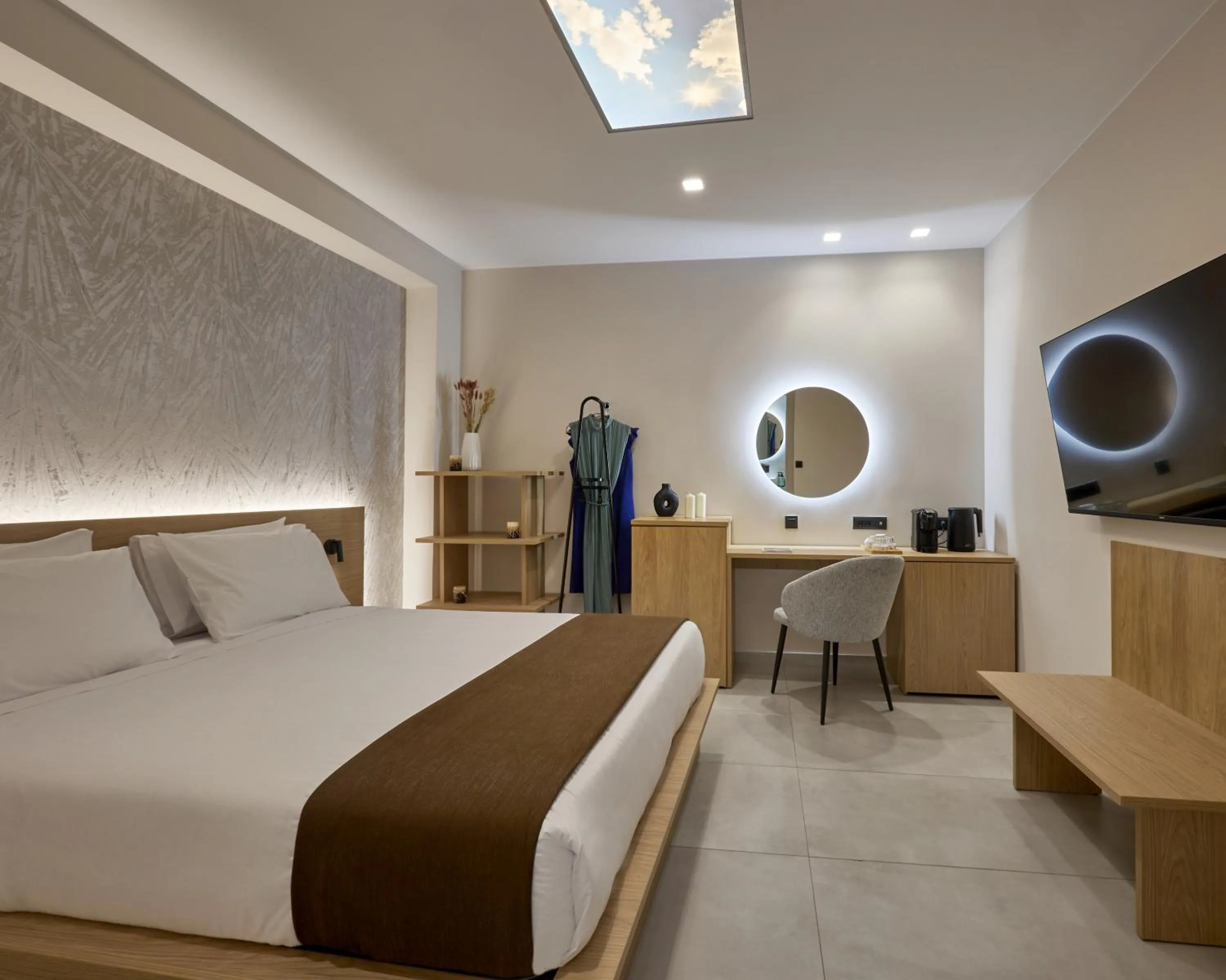 Bedroom, Bed in Athens City Suites