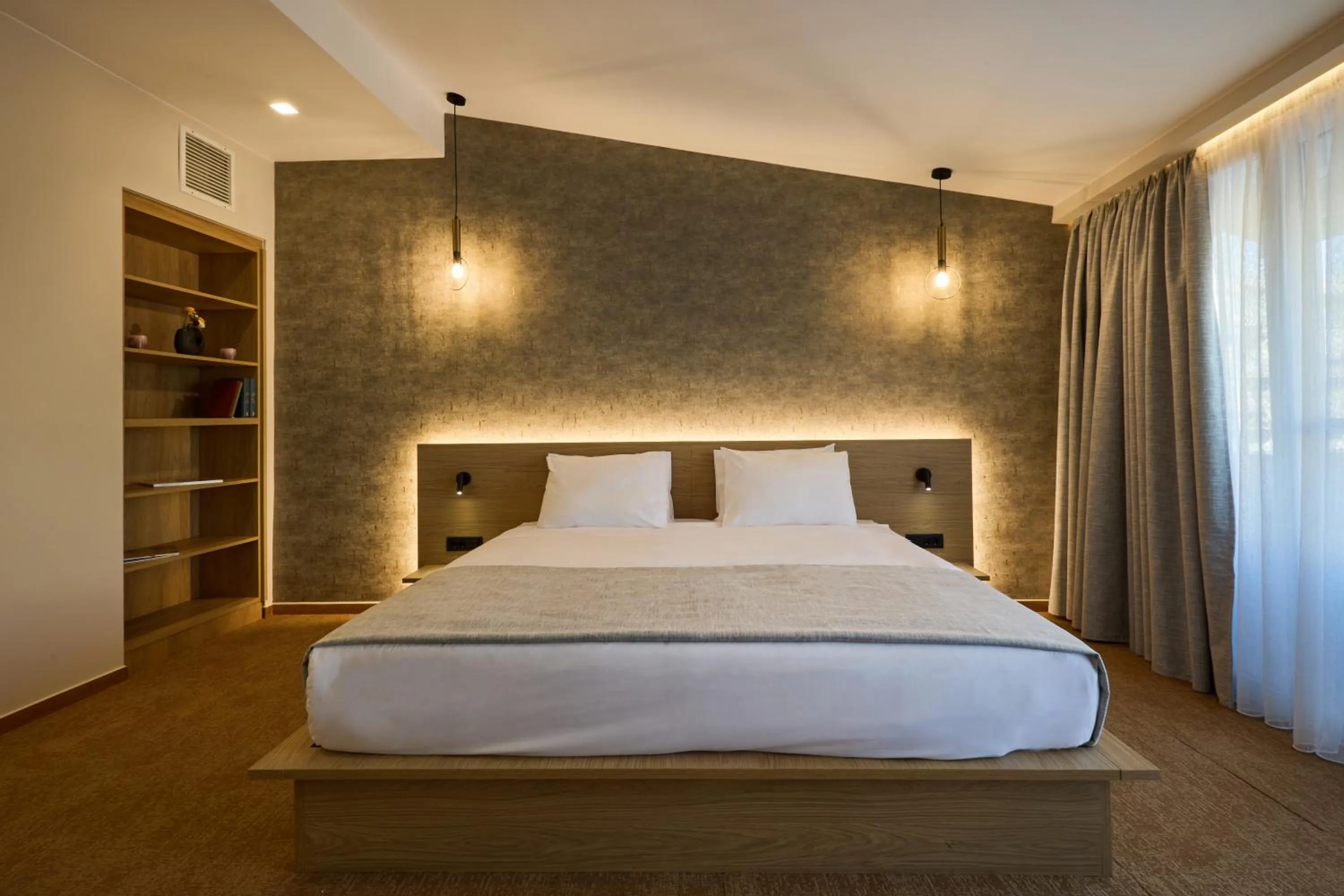 Bedroom, Bed in Athens City Suites