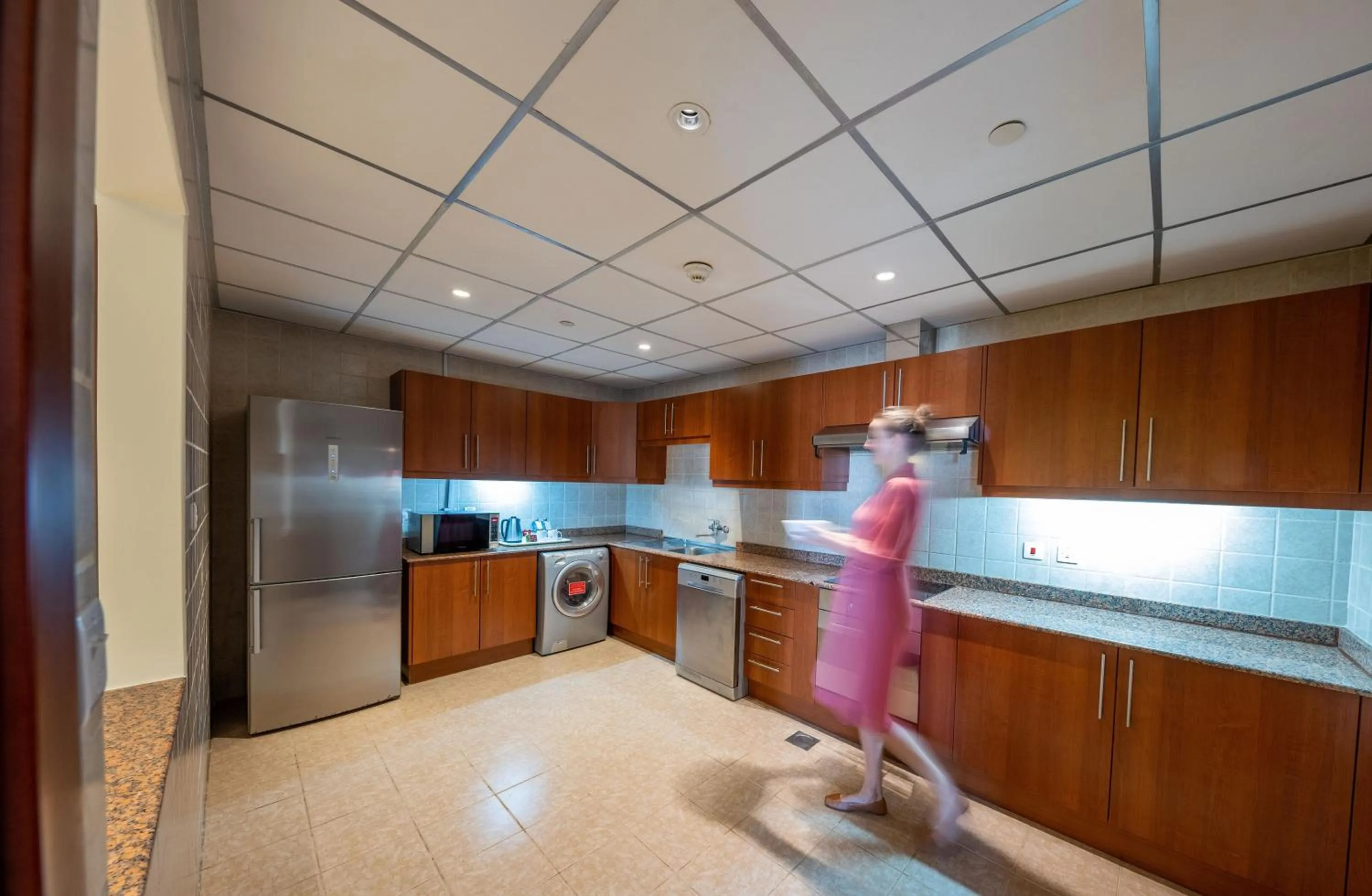 kitchen in Sedra Arjaan by Rotana