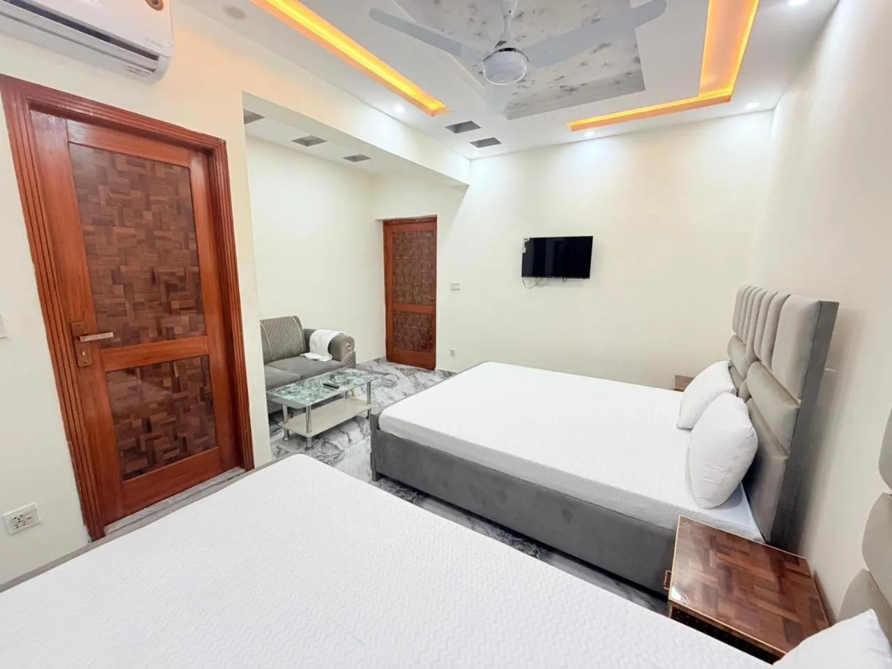 Bed in Serene Elegance Hotel