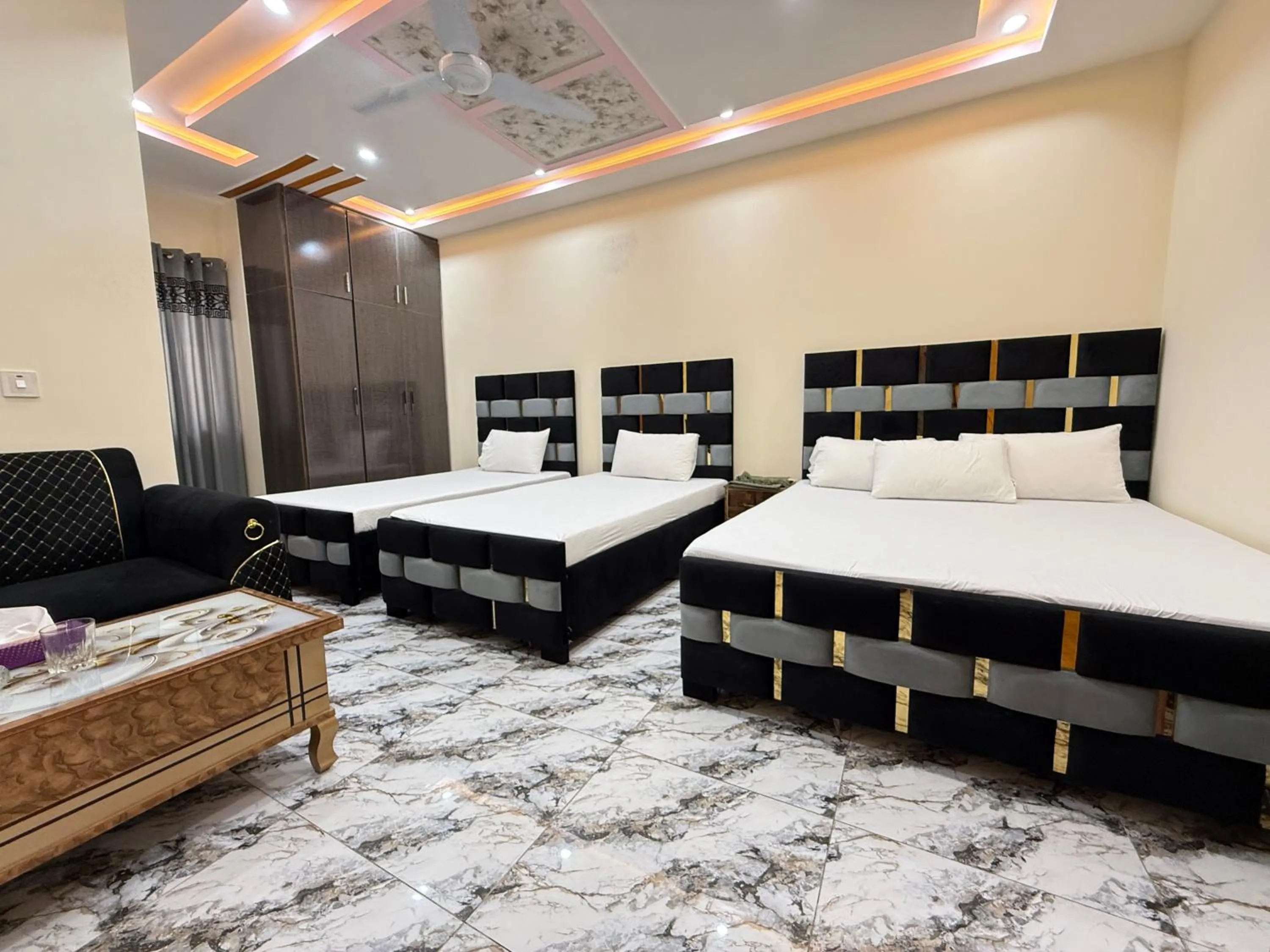 Bed in Serene Elegance Hotel