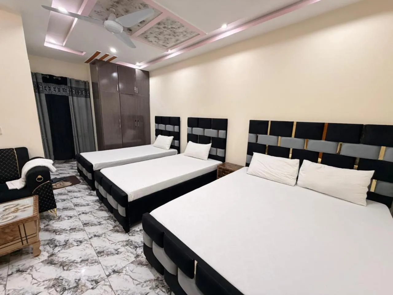 Bed in Serene Elegance Hotel