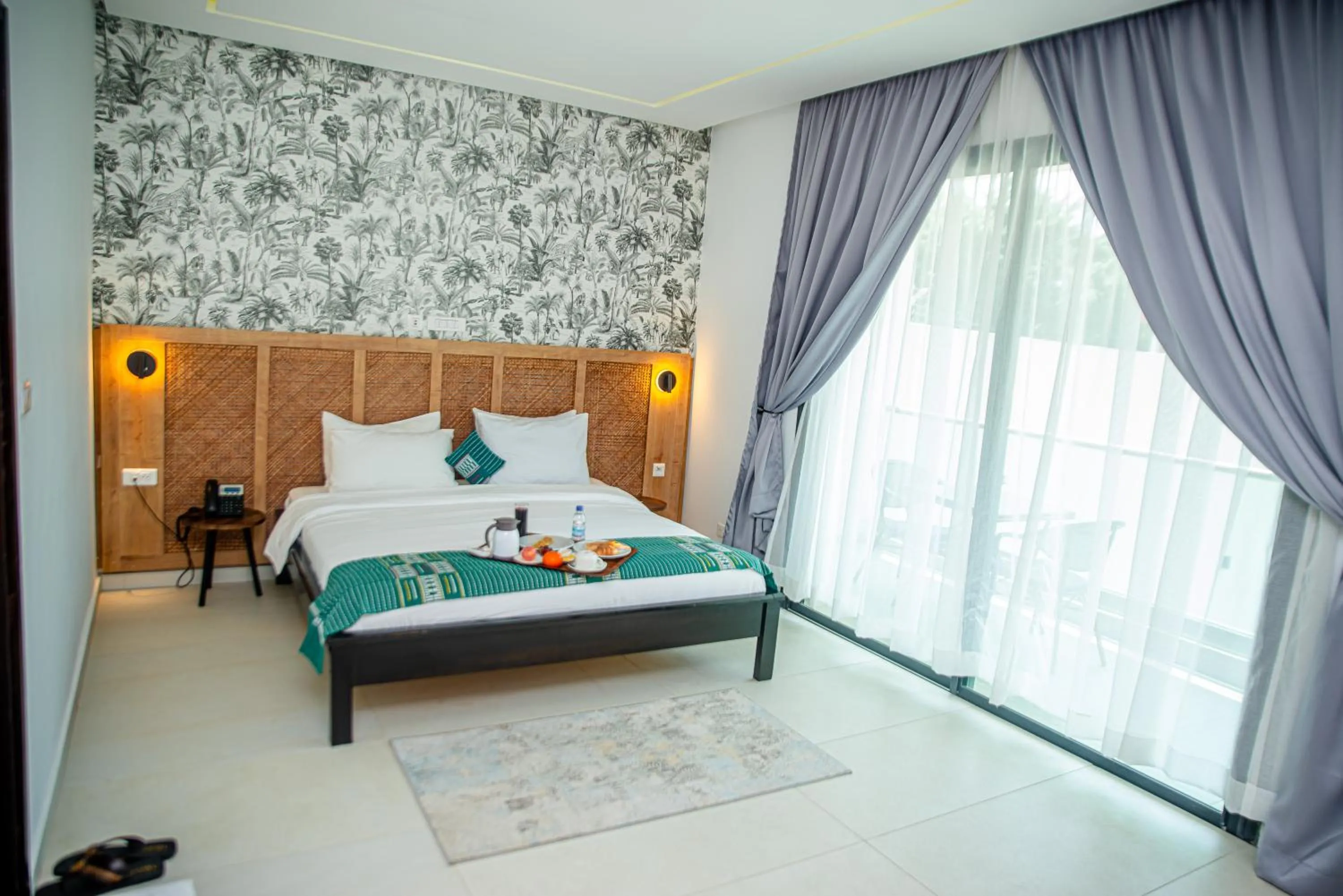 Bed in Hotel Yatchenin Abidjan