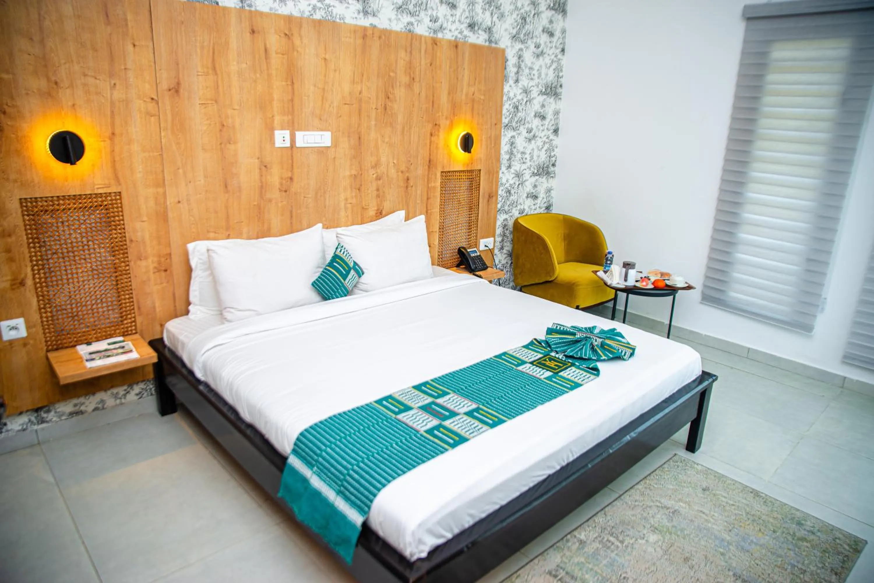 Bed in Hotel Yatchenin Abidjan