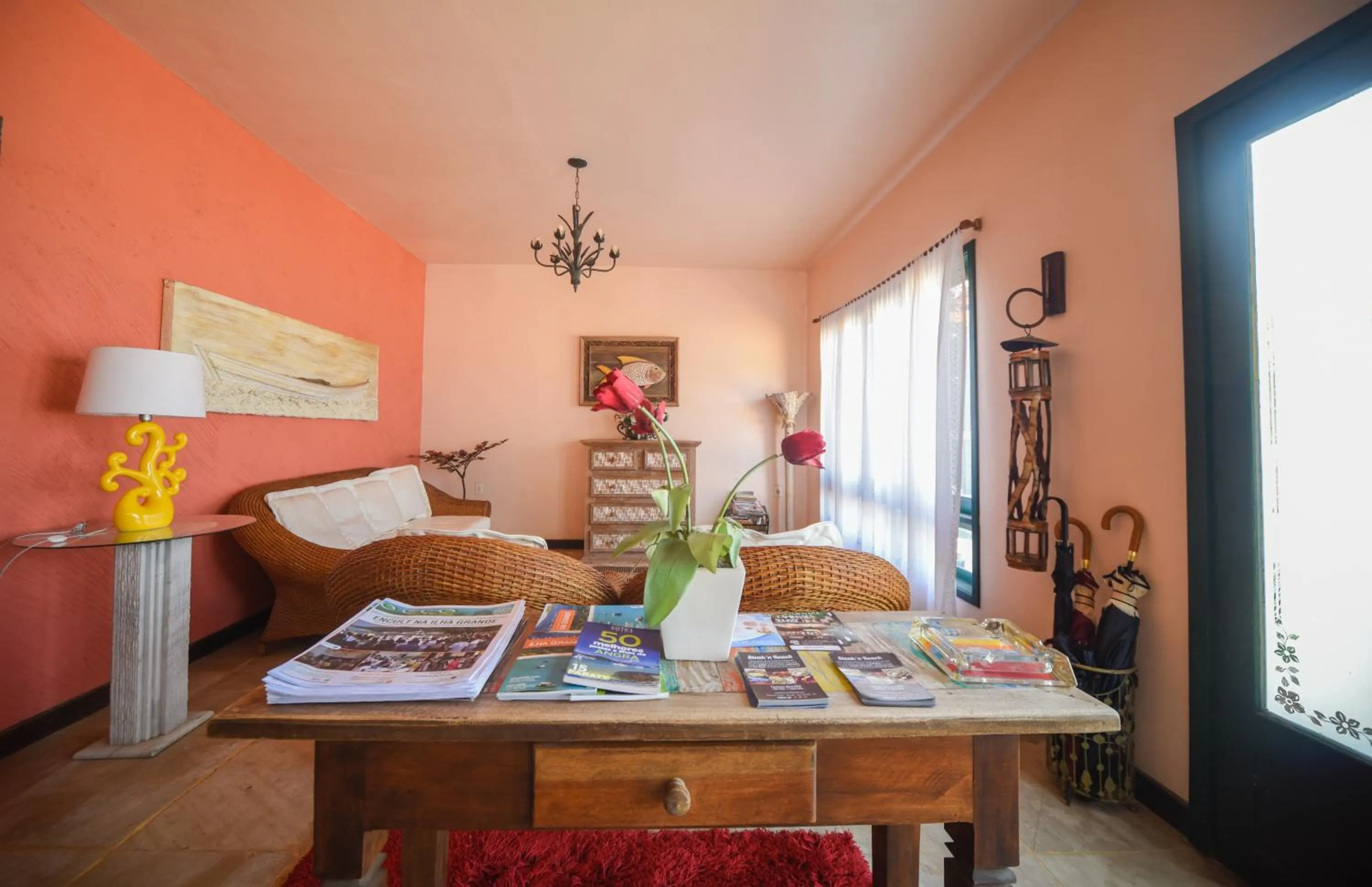 Lobby or reception, Bed in Pousada Solar da Praia