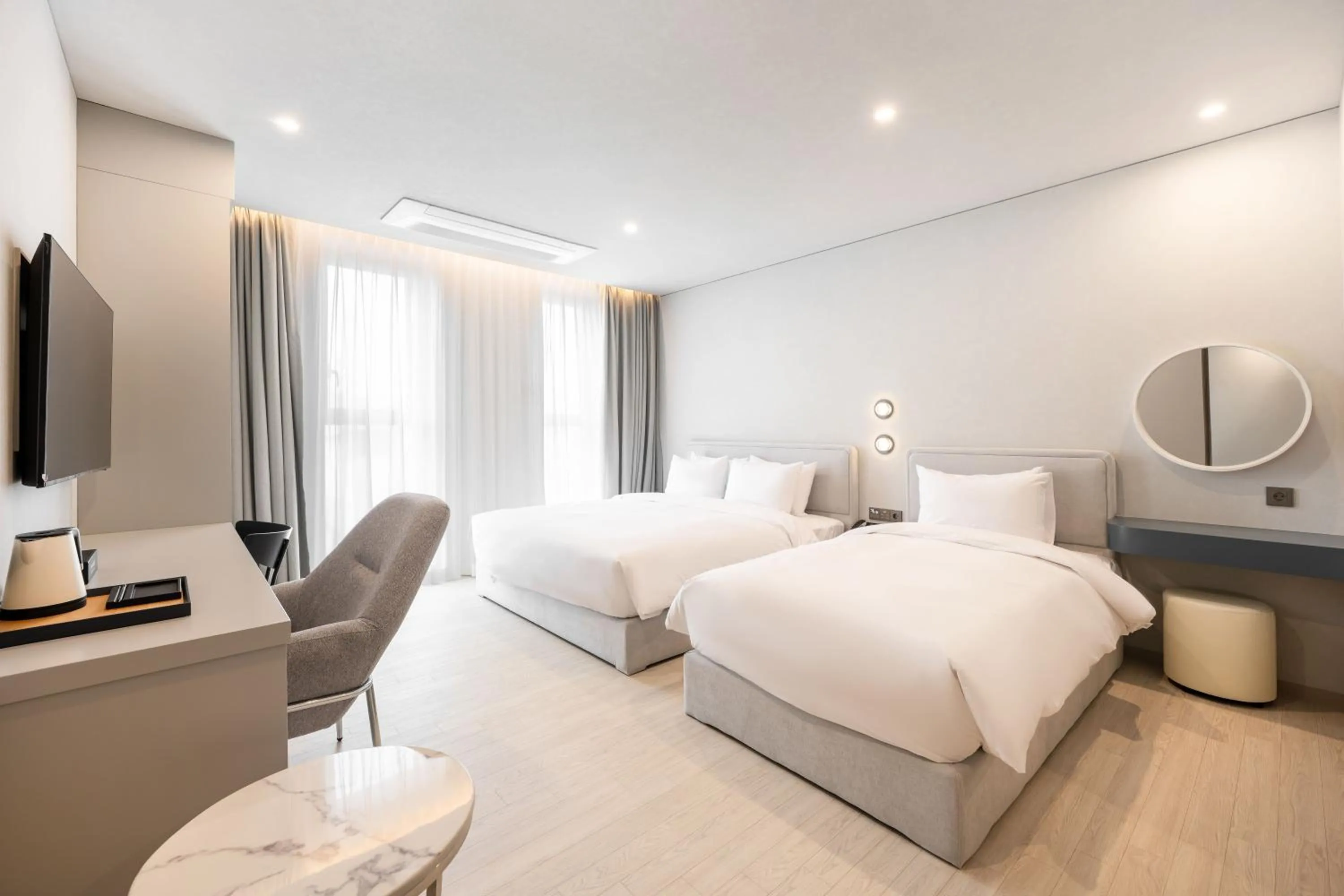 Bedroom, Bed in Gyeongju city hotel