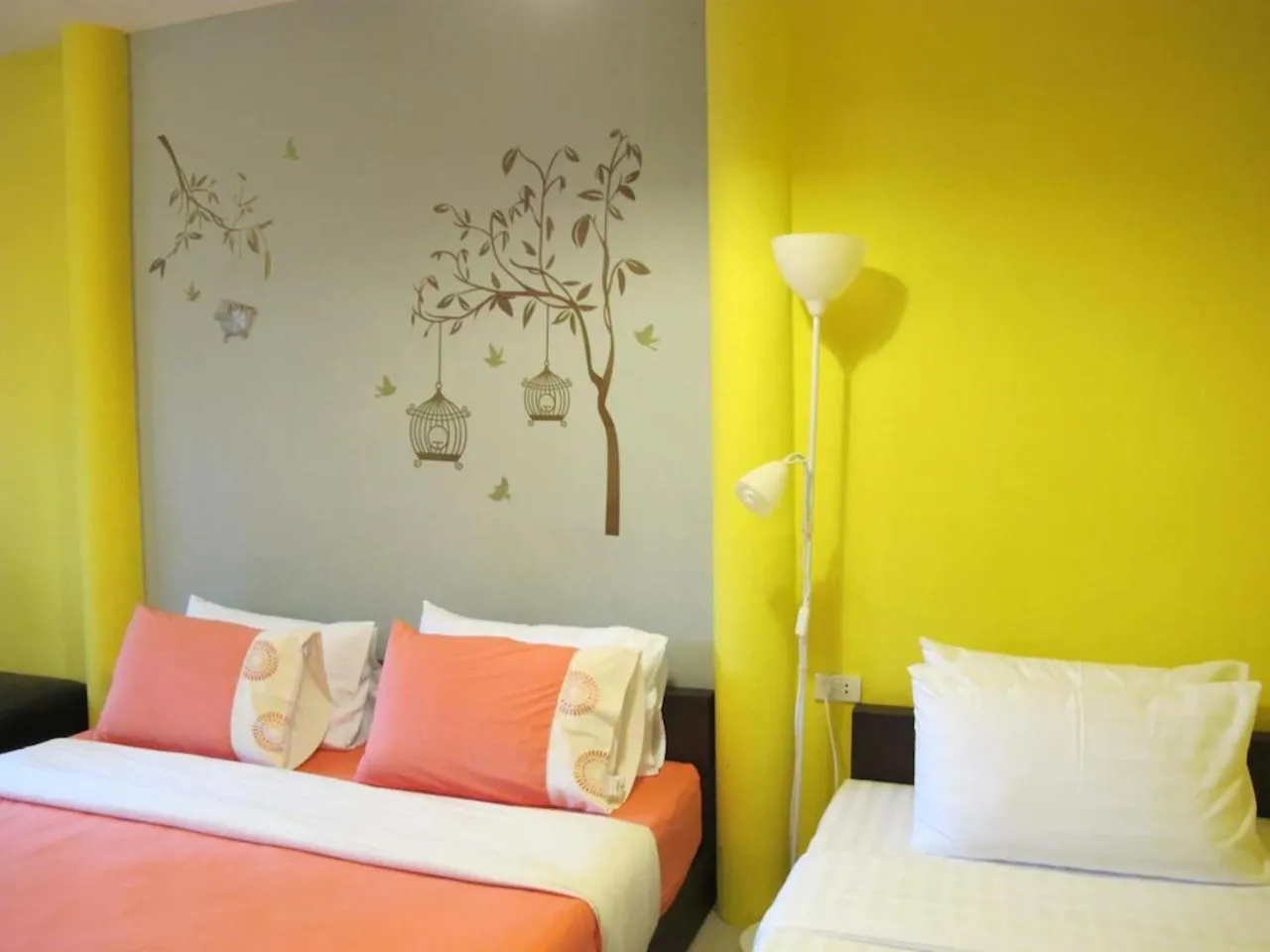 Bed in Panviman Amphawa Garden Resort