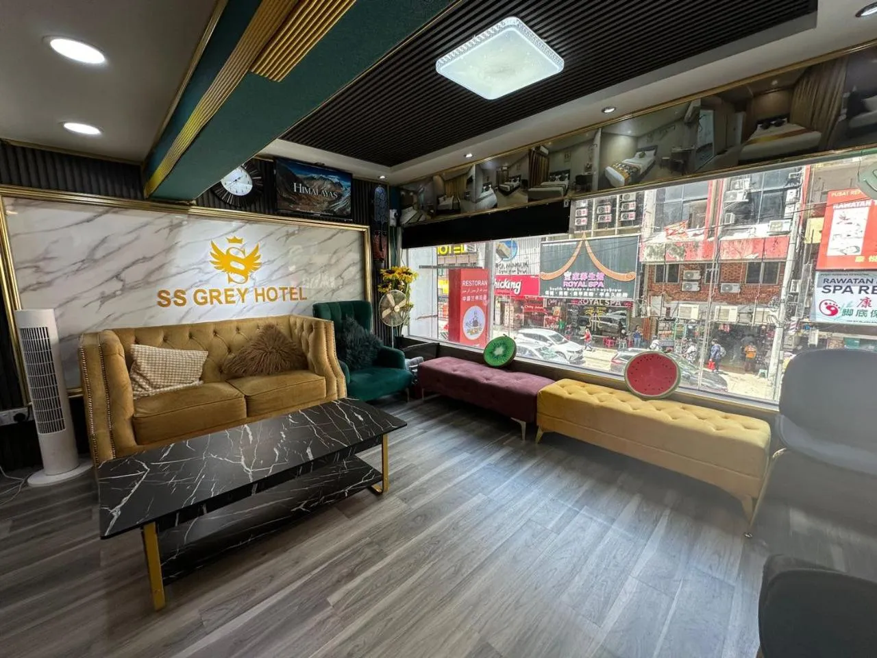 Property logo or sign in SS Grey Hotel