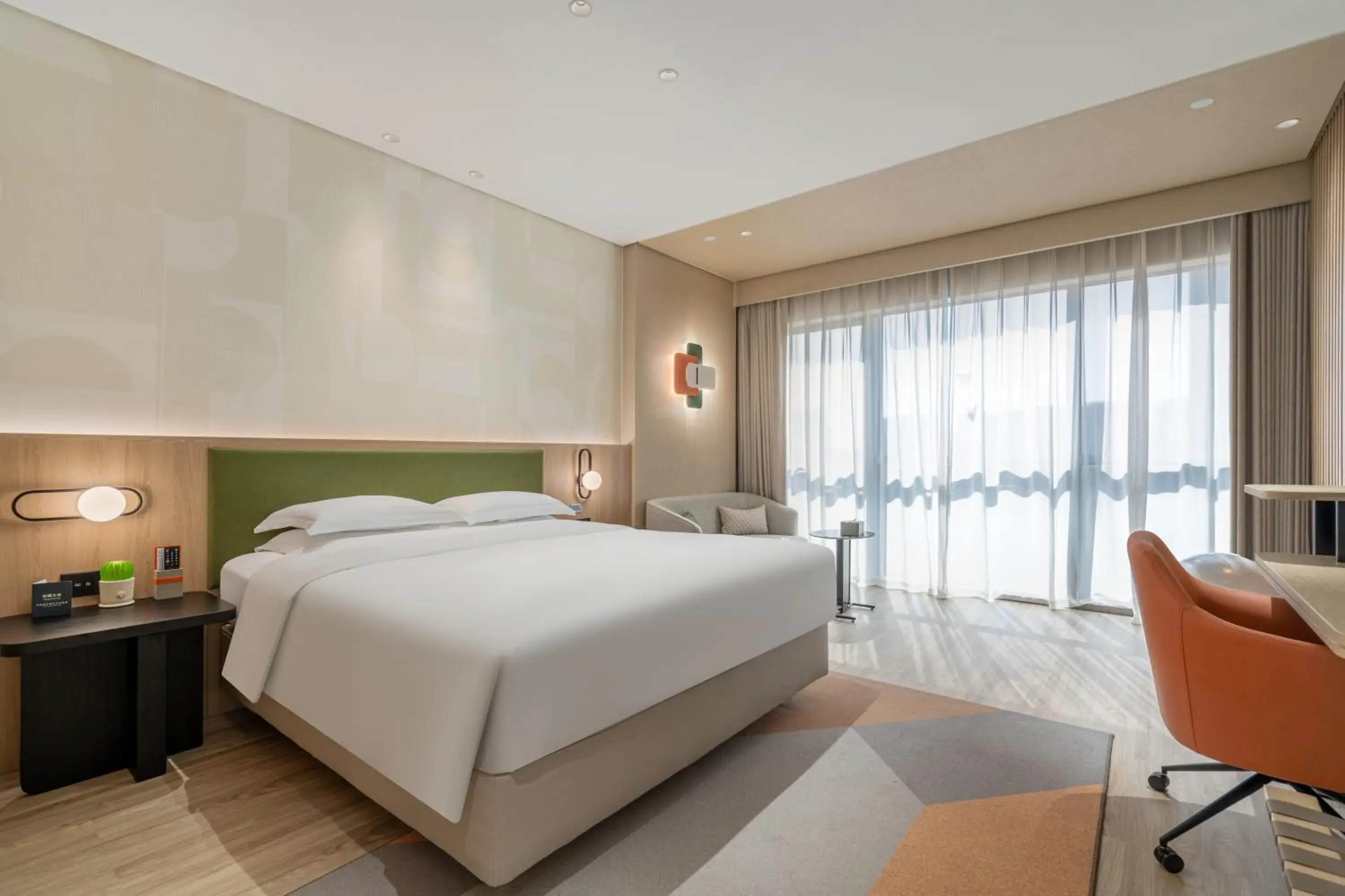 Bedroom, Bed in EVEN Hotel Hangzhou Yintai City by IHG Bedroom, Bed in EVEN Hotel Hangzhou Yintai City by IHG
