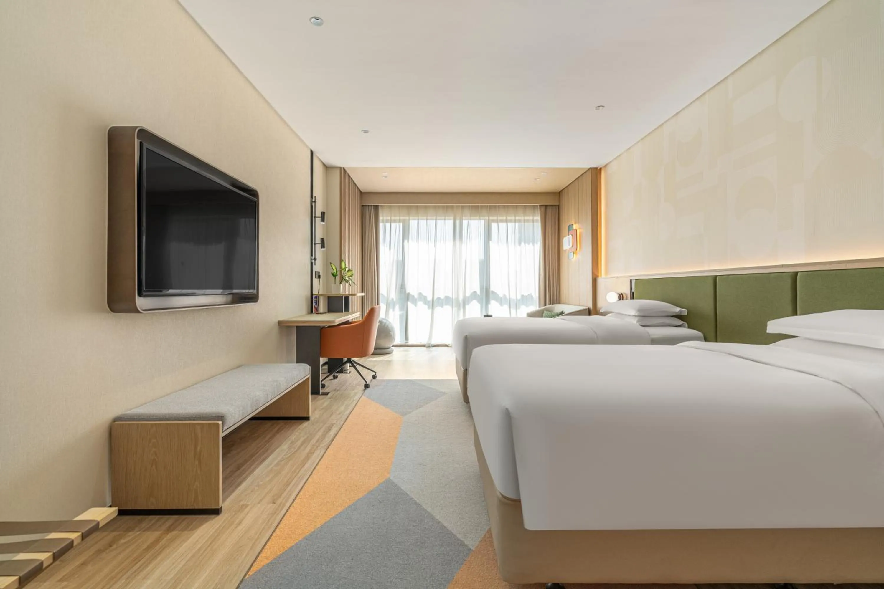 Bedroom, Bed in EVEN Hotel Hangzhou Yintai City by IHG