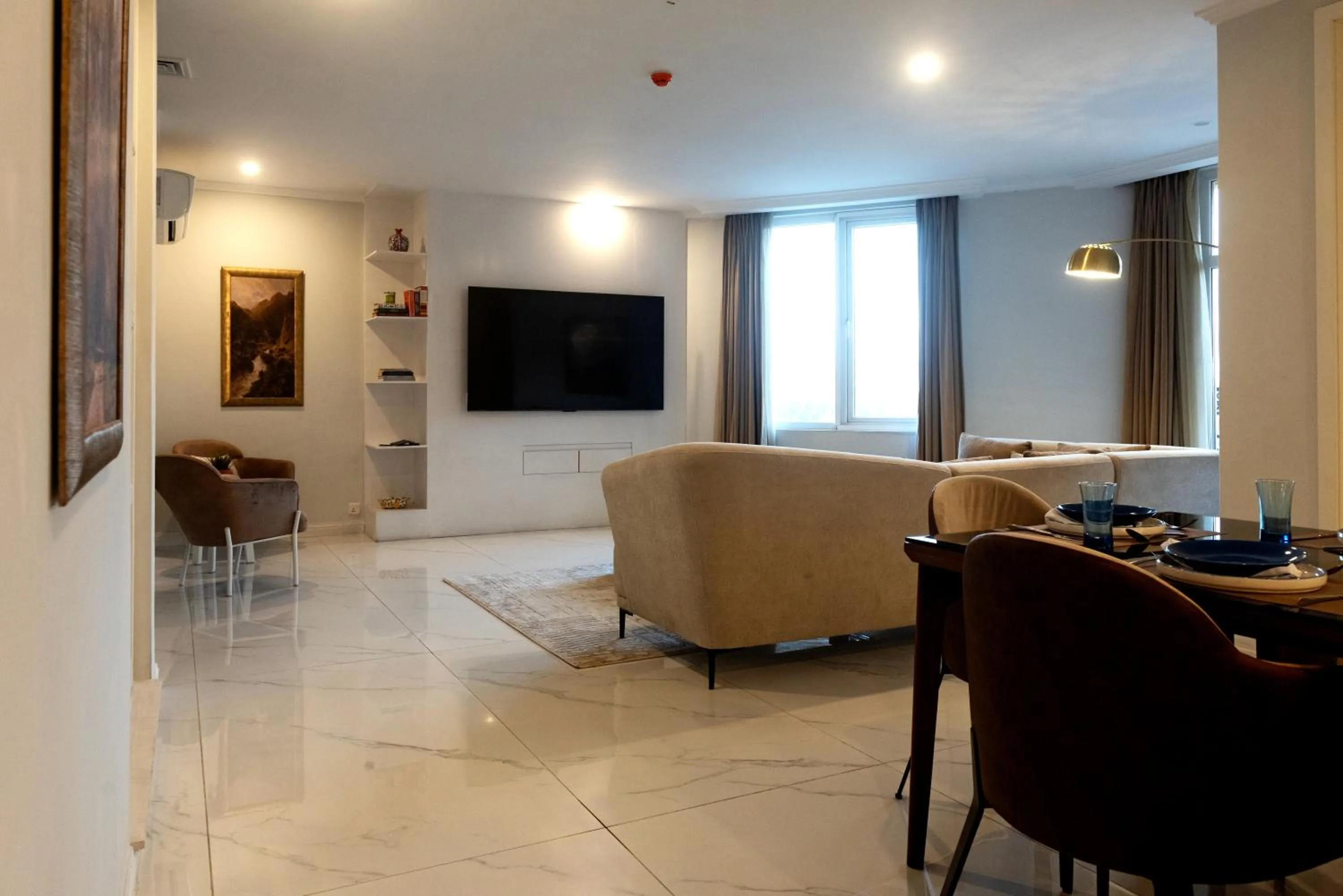 Seating area in PC Residences Gulberg Lahore