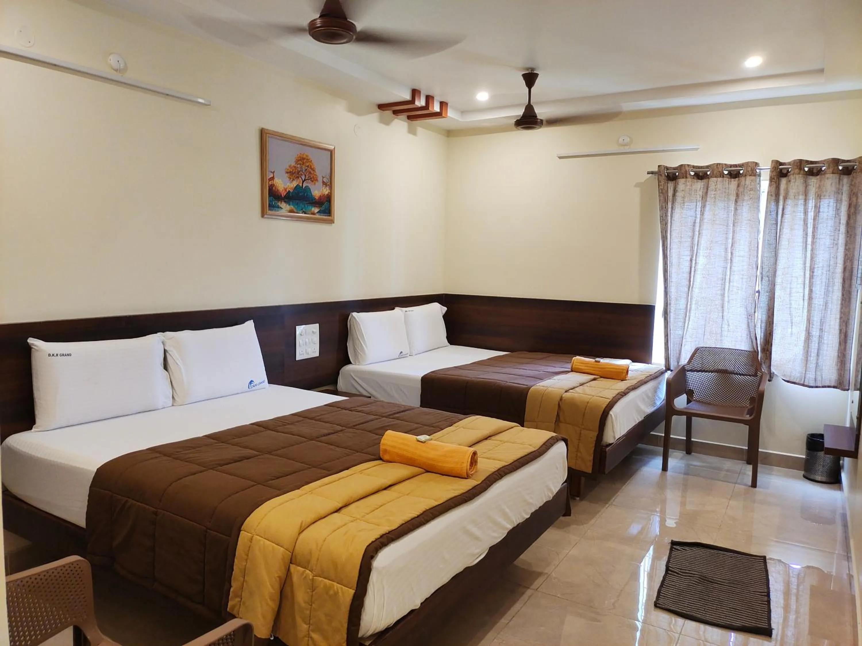 Bed in Hotel DKR Grand