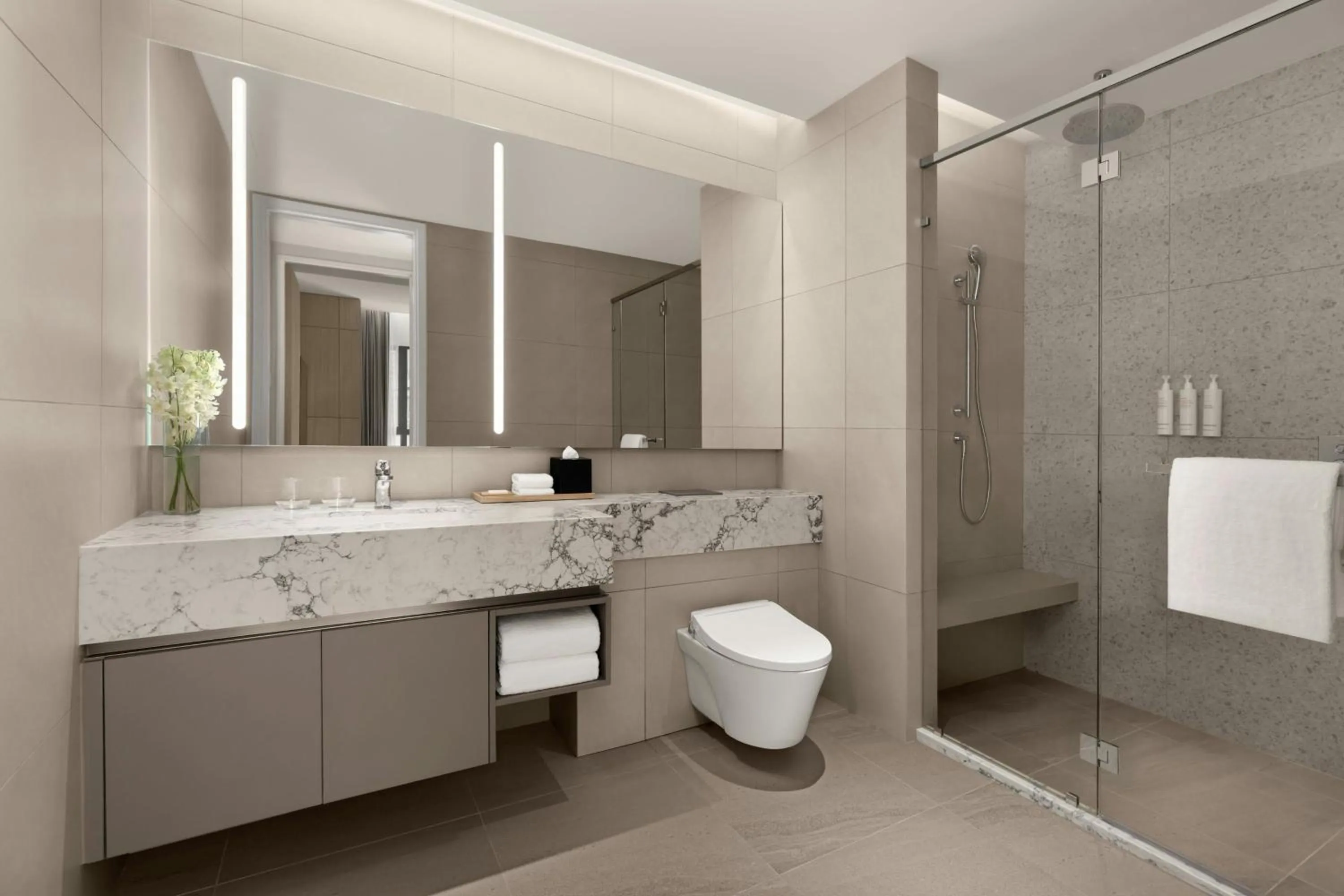 Bathroom in Marriott Executive Apartments Kuala Lumpur