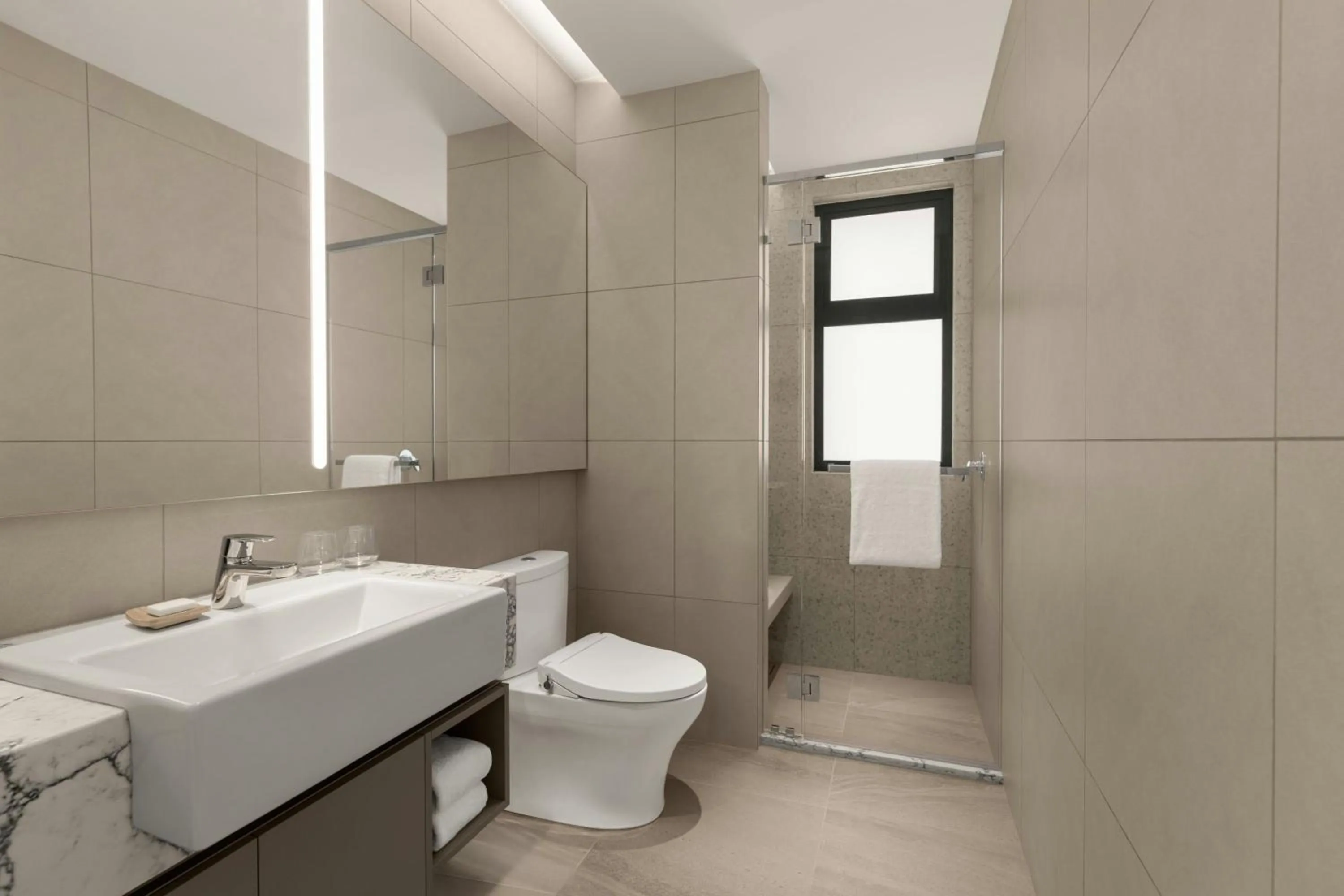 Bathroom in Marriott Executive Apartments Kuala Lumpur