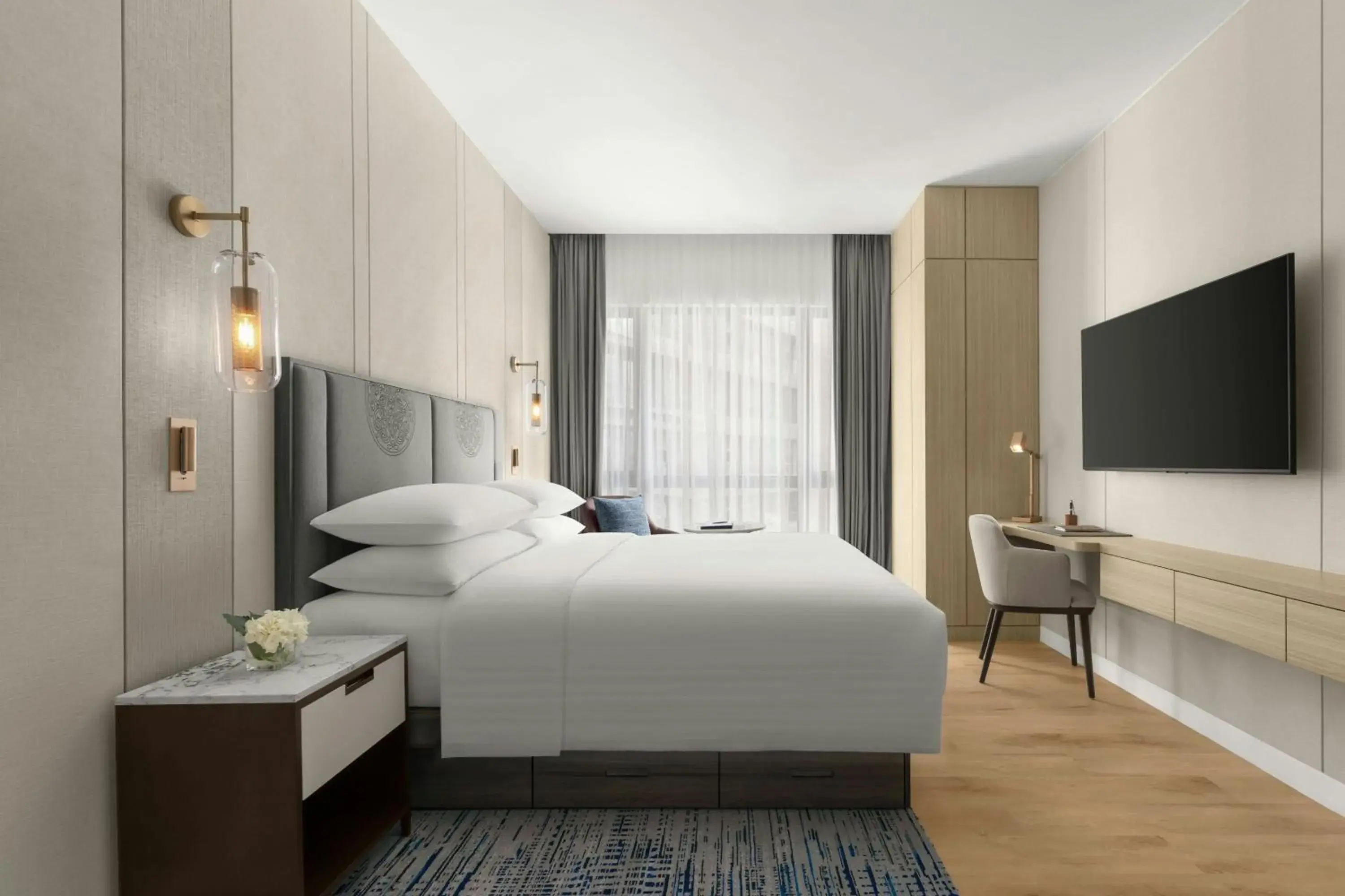 One-Bedroom Apartment with King Bed - KLCC Park View in Marriott Executive Apartments Kuala Lumpur One-Bedroom Apartment with King Bed - KLCC Park View in Marriott Executive Apartments Kuala Lumpur