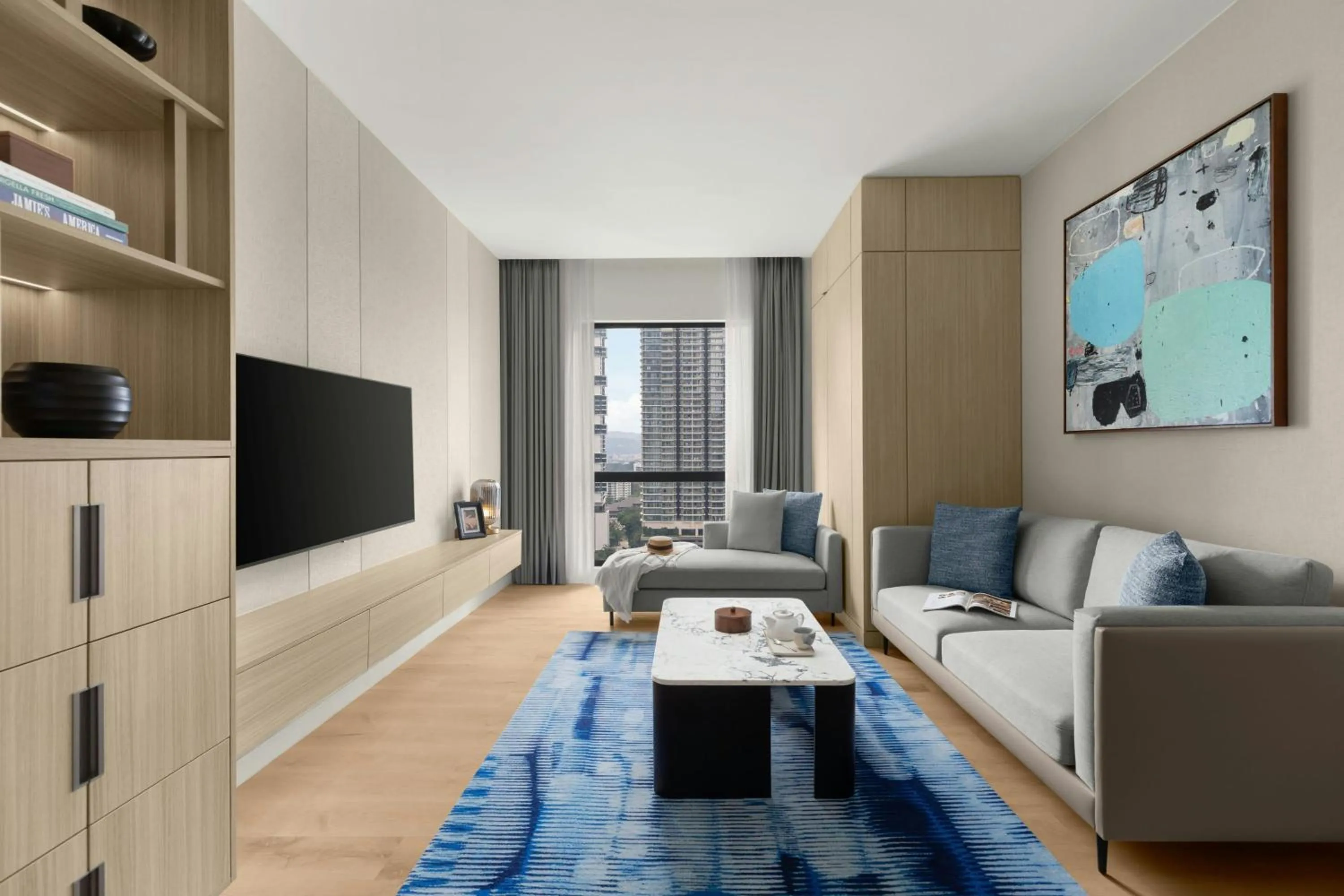 Living room in Marriott Executive Apartments Kuala Lumpur