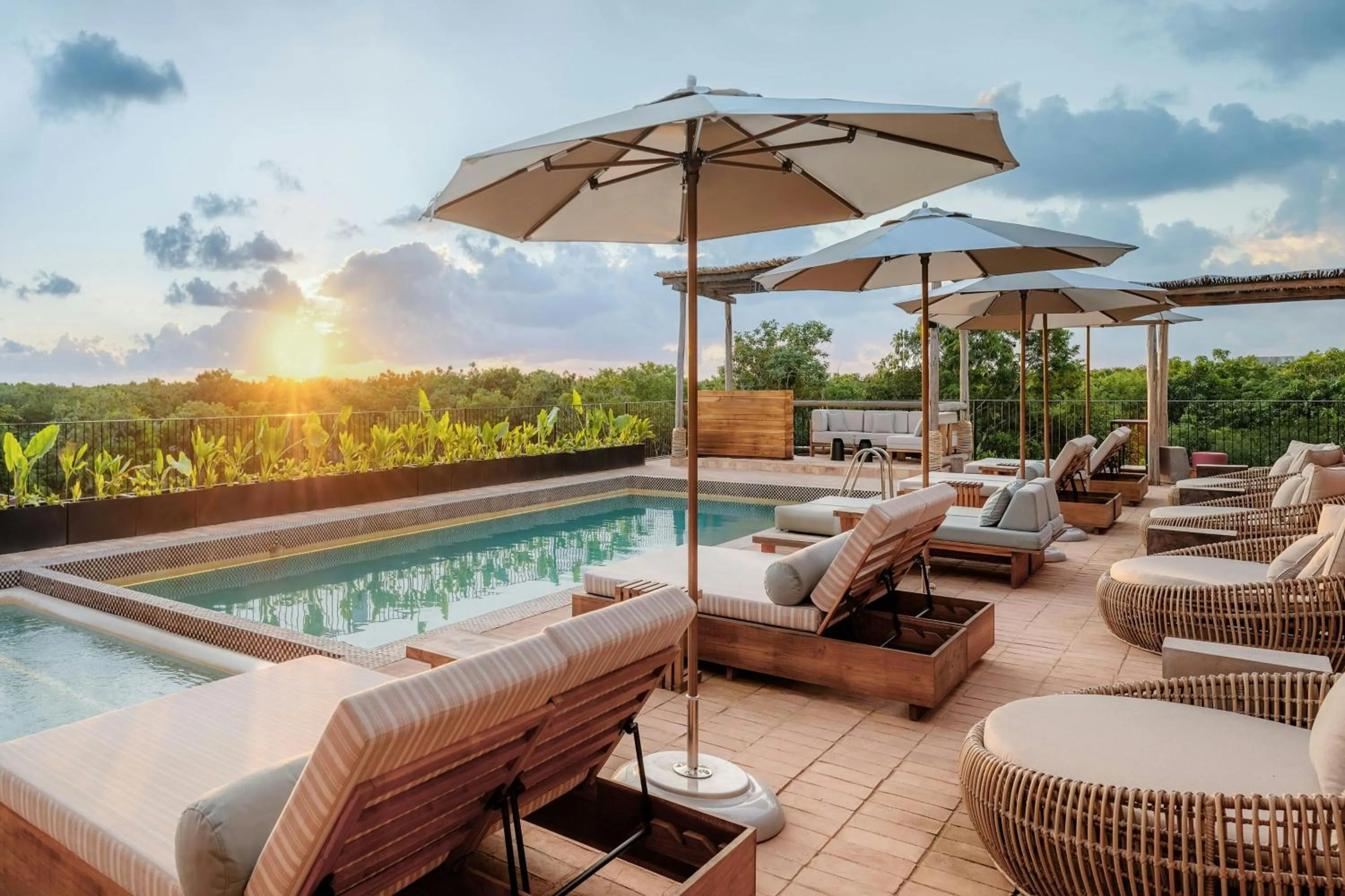 Swimming pool in Moxy Tulum