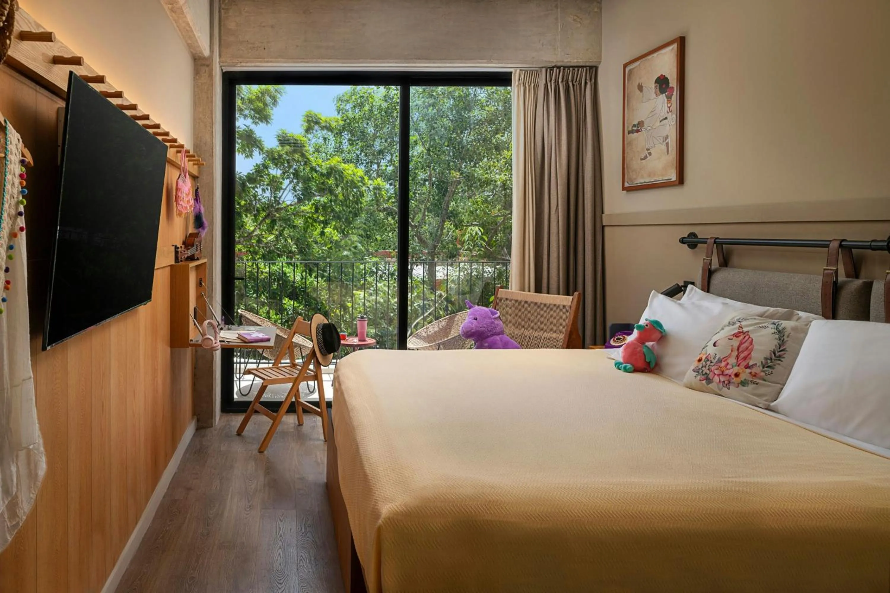 Photo of the whole room, Bed in Moxy Tulum