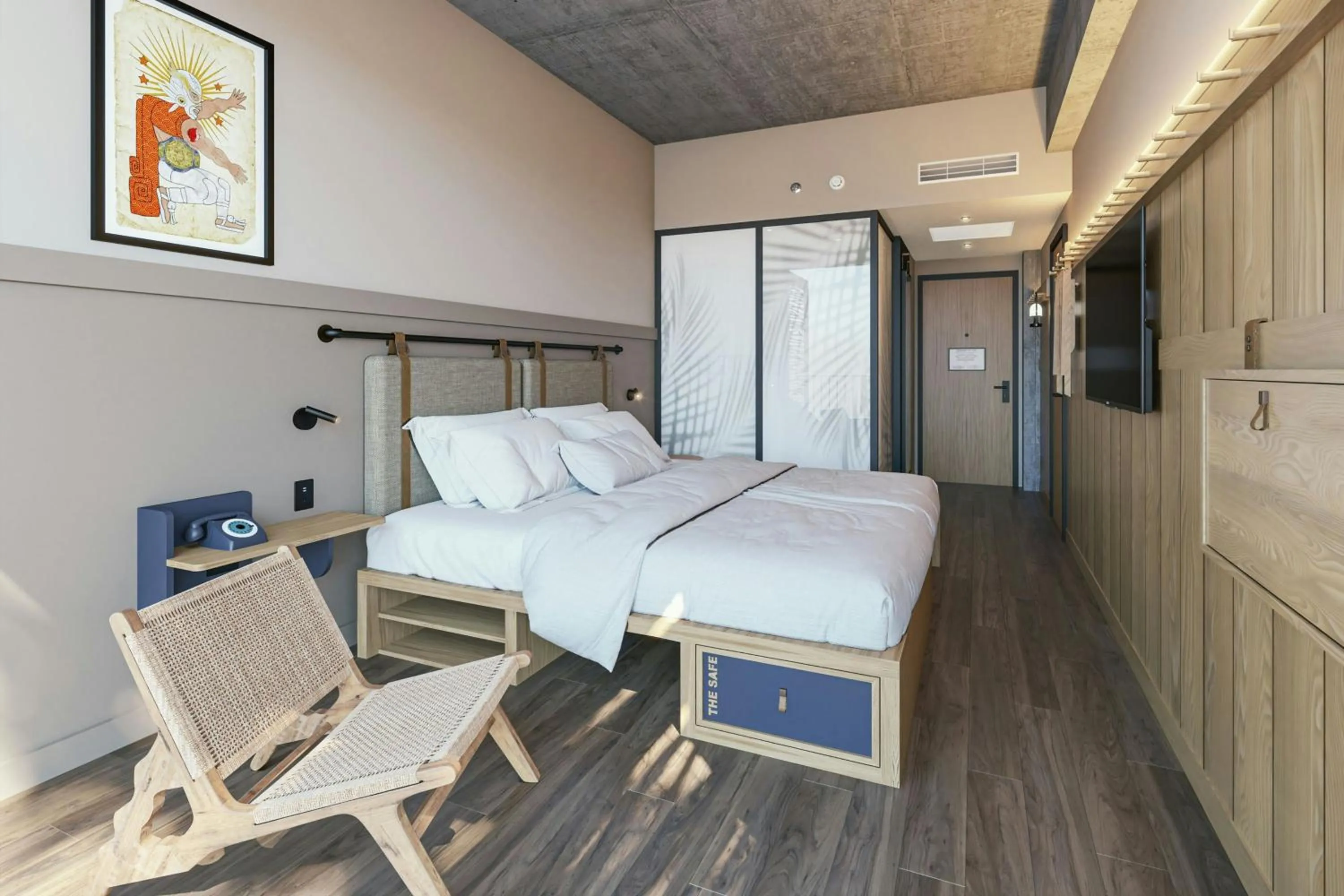 Photo of the whole room, Bed in Moxy Tulum