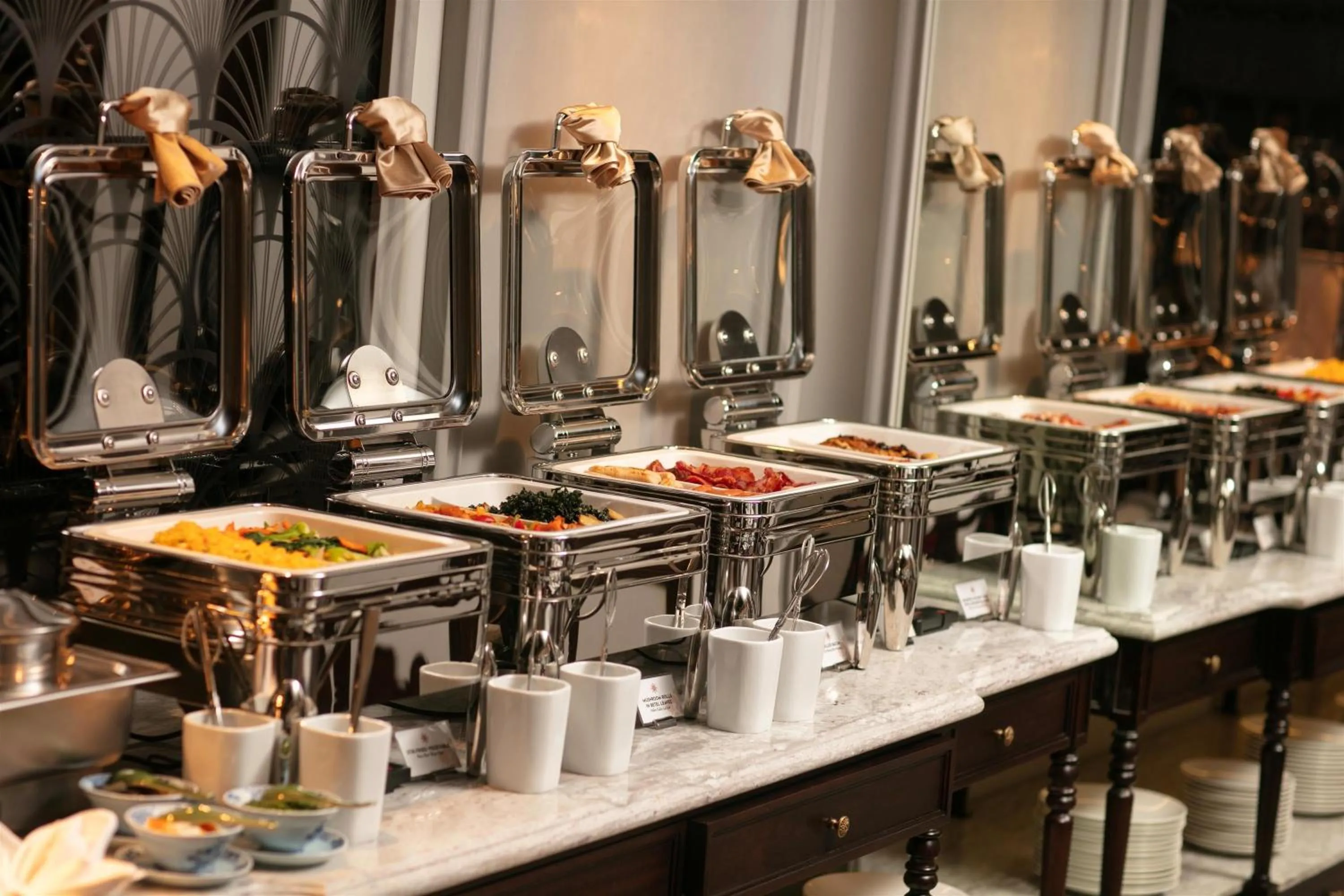 Buffet breakfast in La Mejor Indochine Hotel