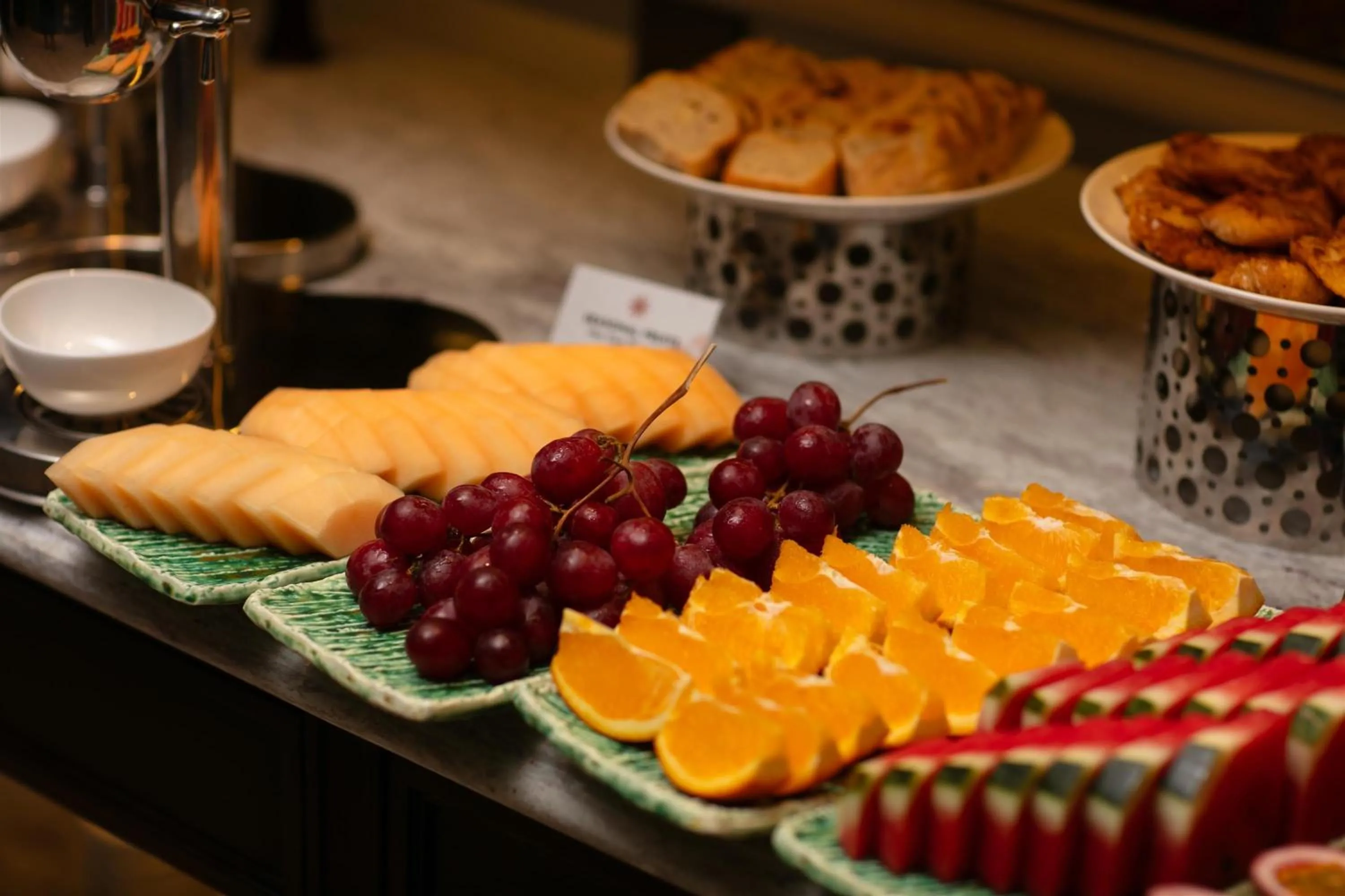 Buffet breakfast in La Mejor Indochine Hotel