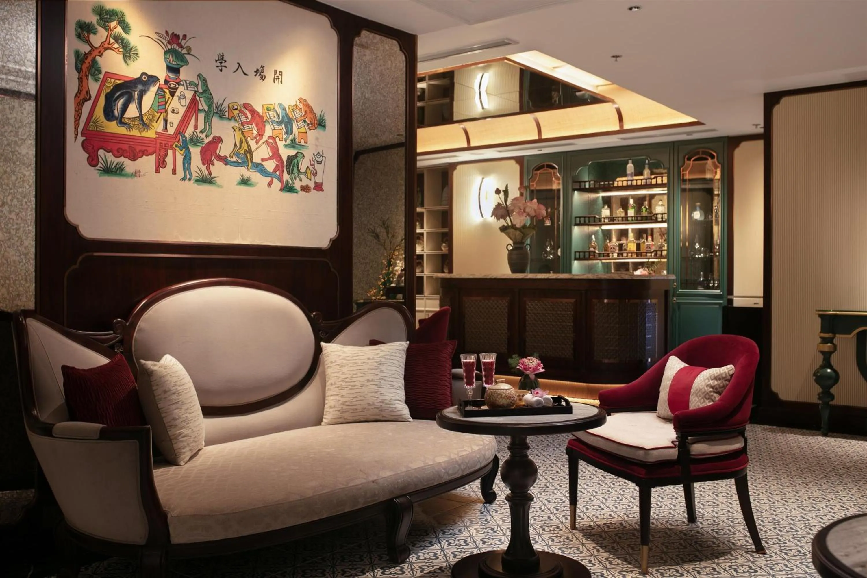 Lounge or bar in La Mejor Indochine Hotel