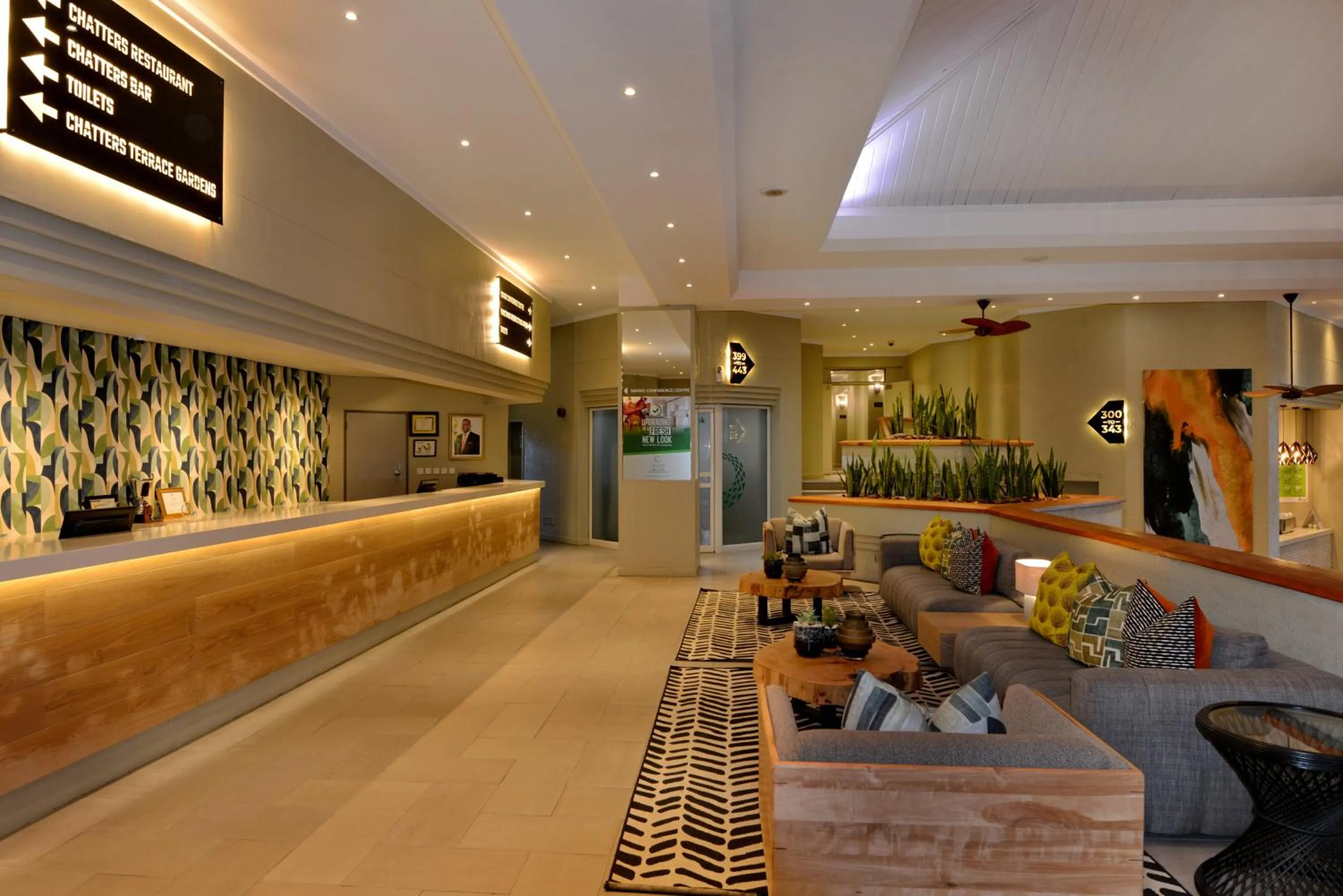 Lobby or reception in Cresta Lodge Harare