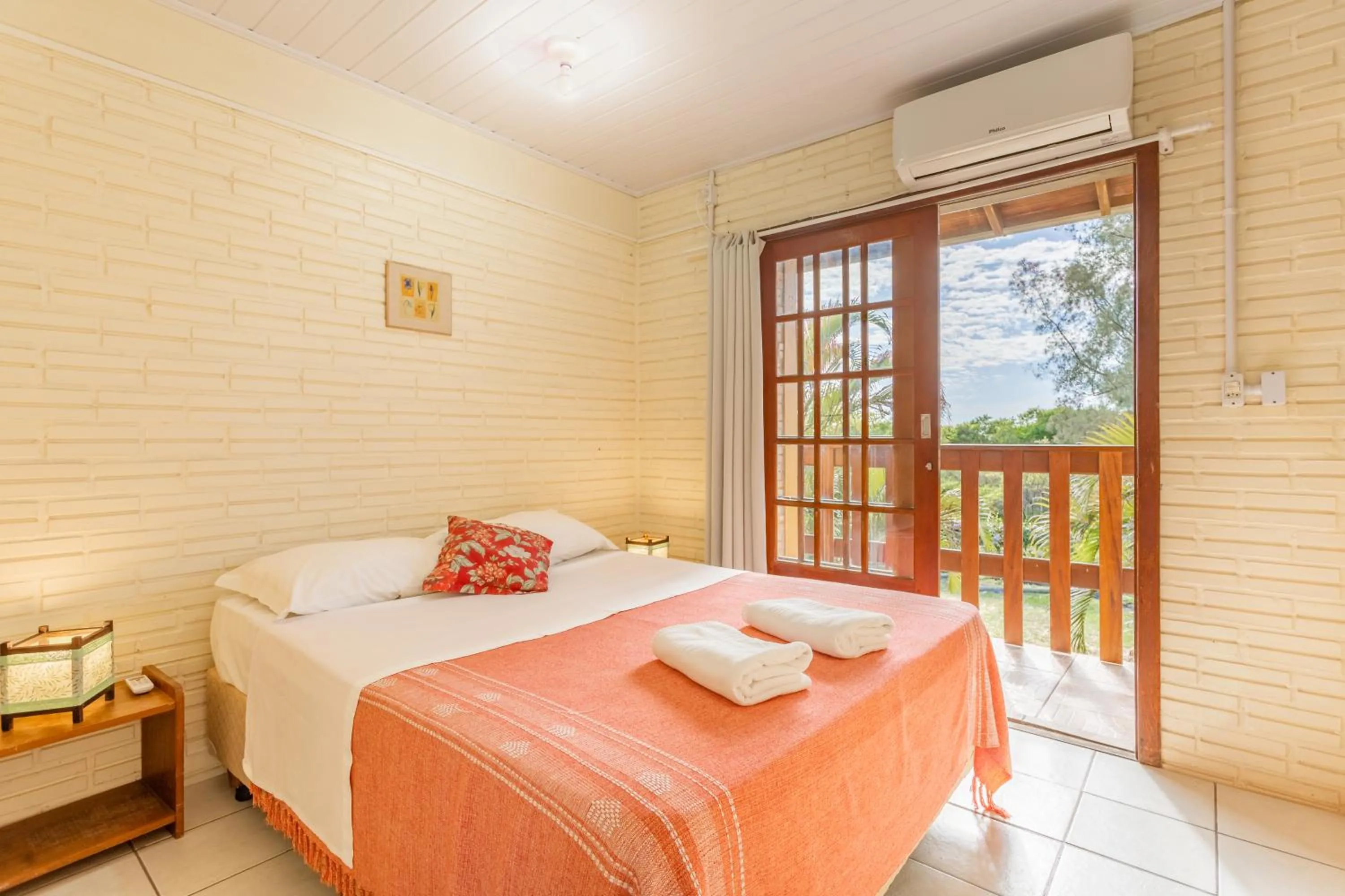 Bed in Pousada do Paraiso