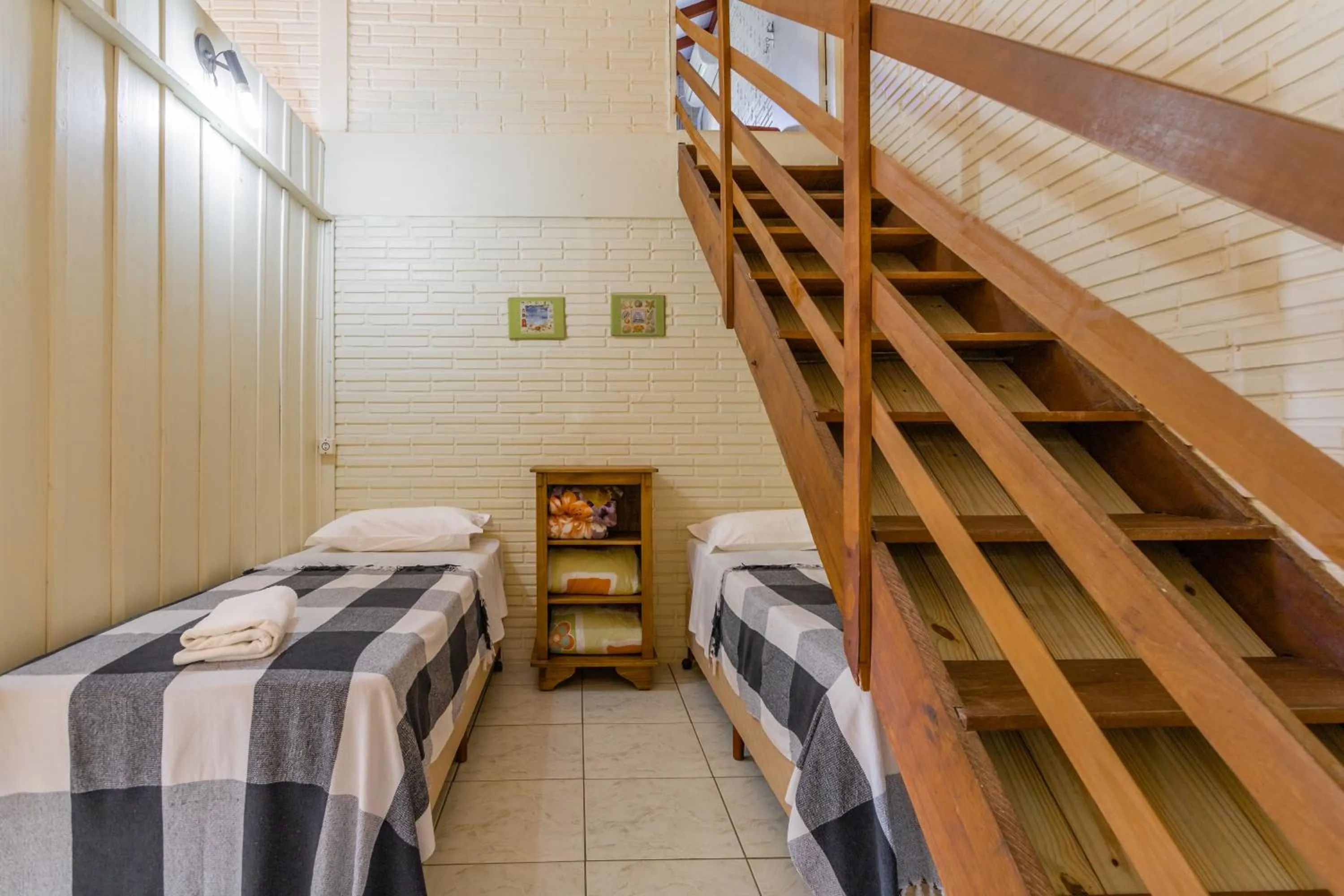 Bed in Pousada do Paraiso