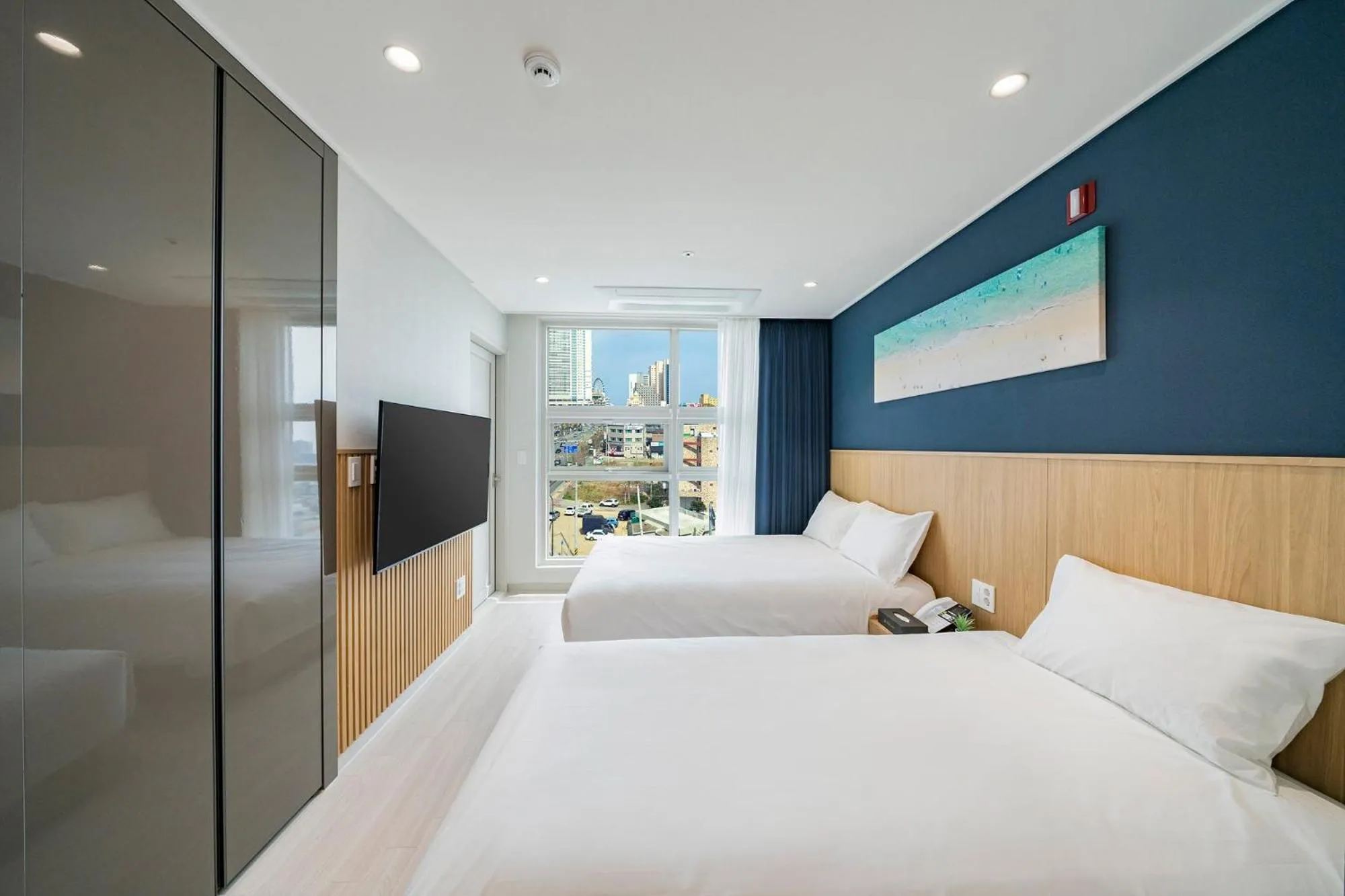 Bed in Sokcho Mari Vista Hotel