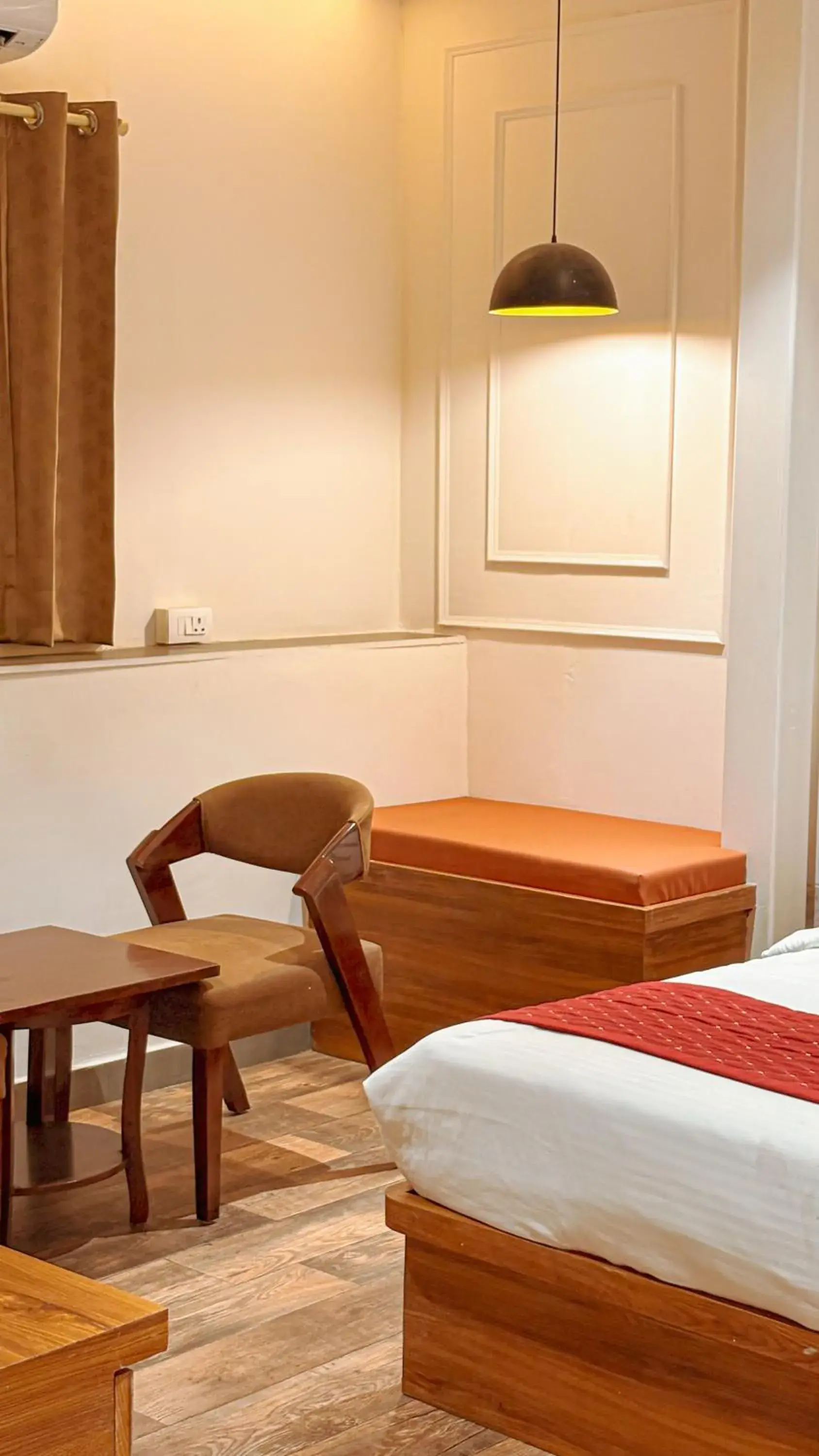 Bed in Hotel Nikanshvee Bed in Hotel Nikanshvee