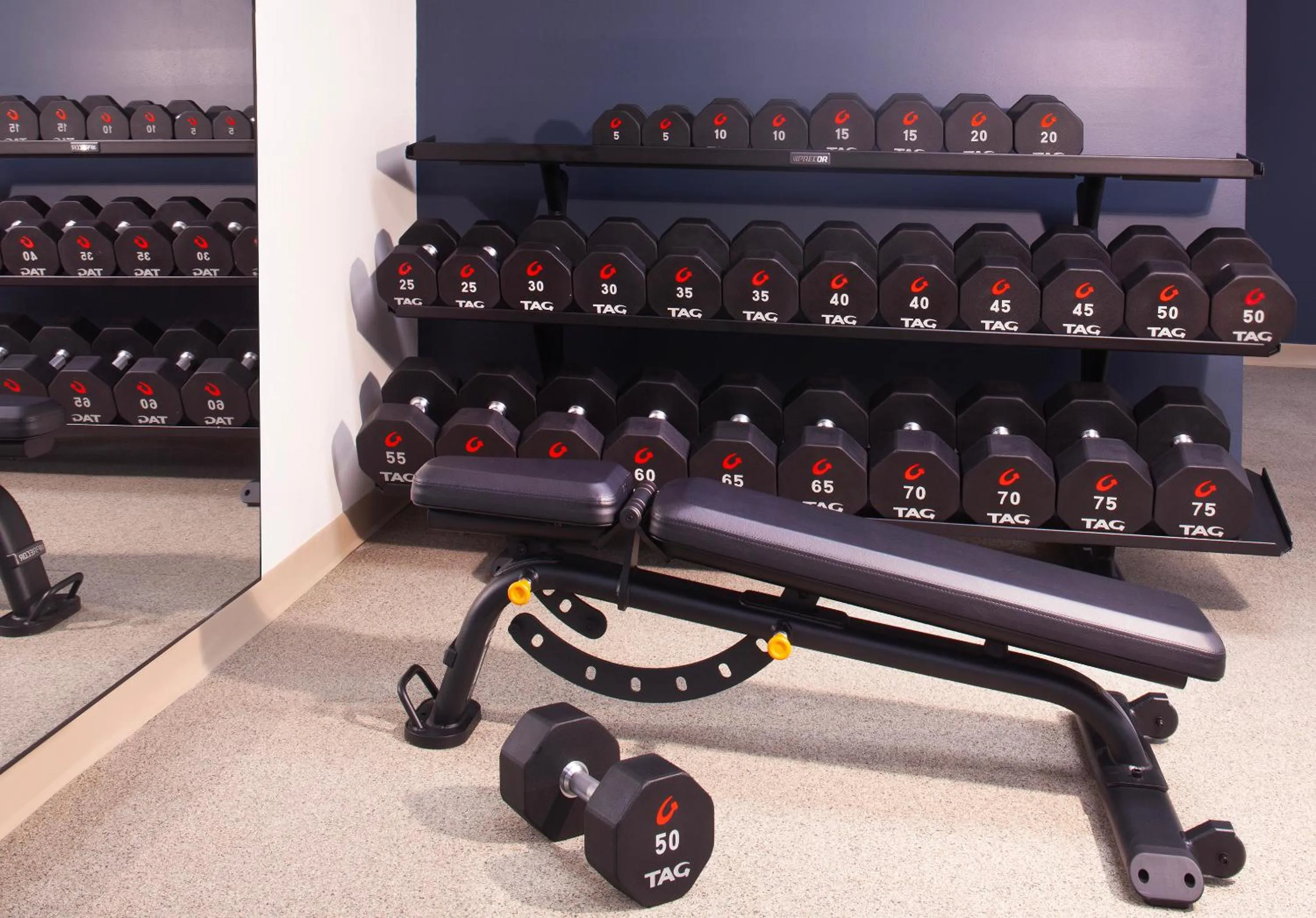 Fitness centre/facilities in Hotel Royer Urbana Champaign, Tapestry Collection by Hilton