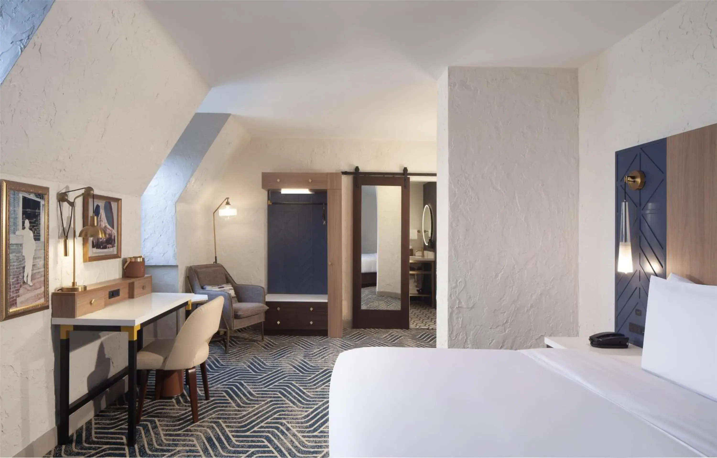 King Loft Suite in Hotel Royer Urbana Champaign, Tapestry Collection by Hilton King Loft Suite in Hotel Royer Urbana Champaign, Tapestry Collection by Hilton