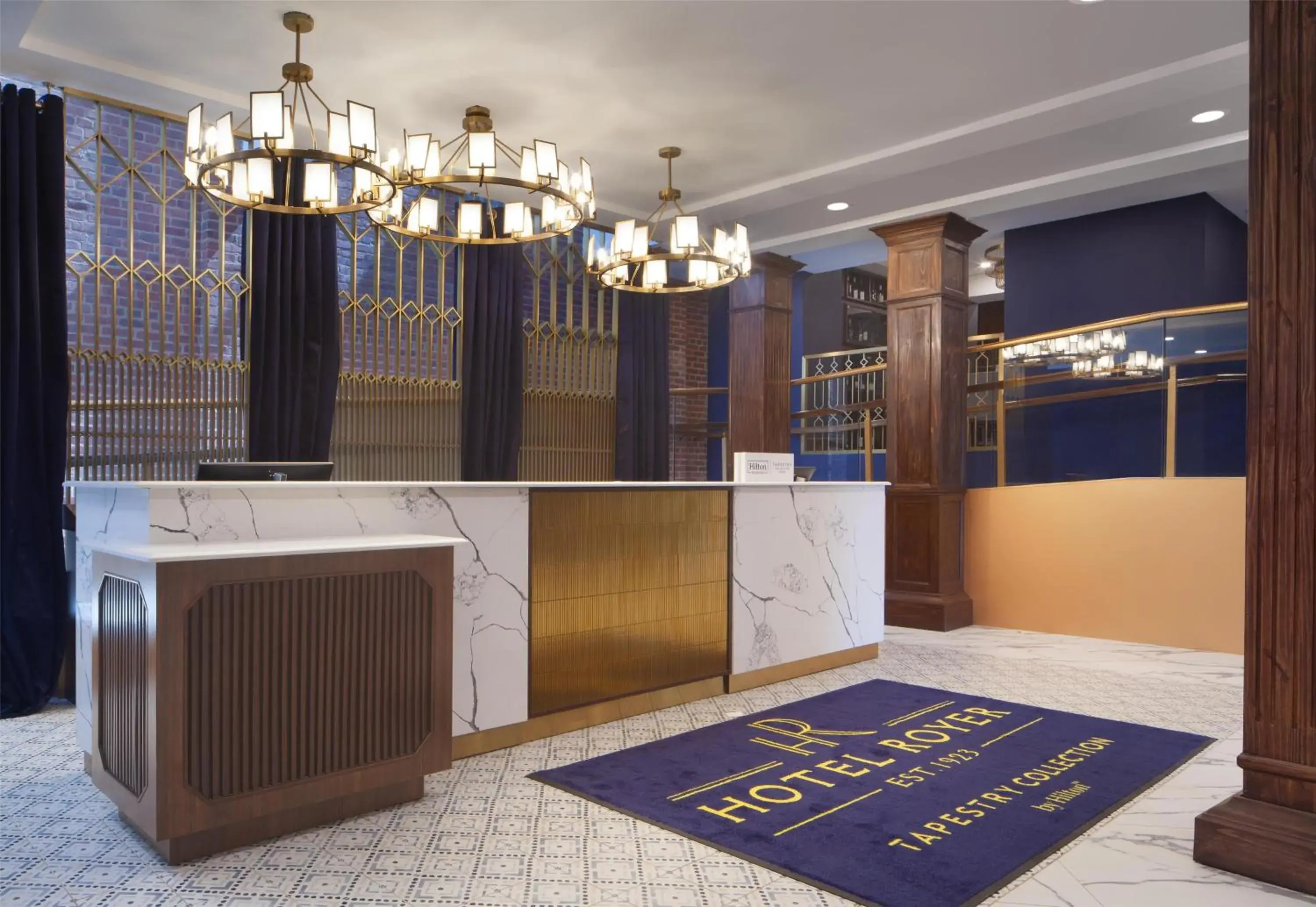 Lobby or reception in Hotel Royer Urbana Champaign, Tapestry Collection by Hilton Lobby or reception in Hotel Royer Urbana Champaign, Tapestry Collection by Hilton