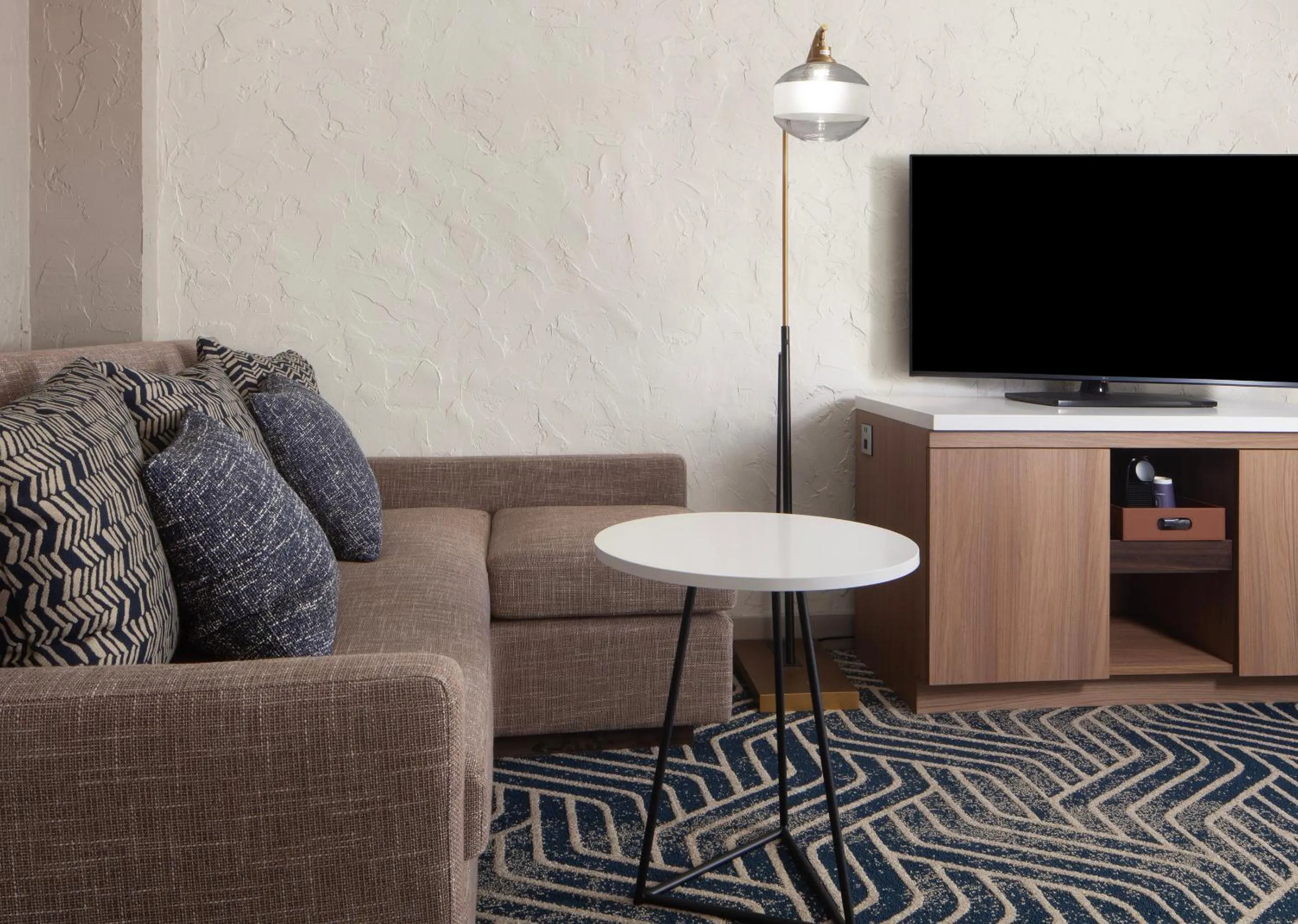 Seating area in Hotel Royer Urbana Champaign, Tapestry Collection by Hilton