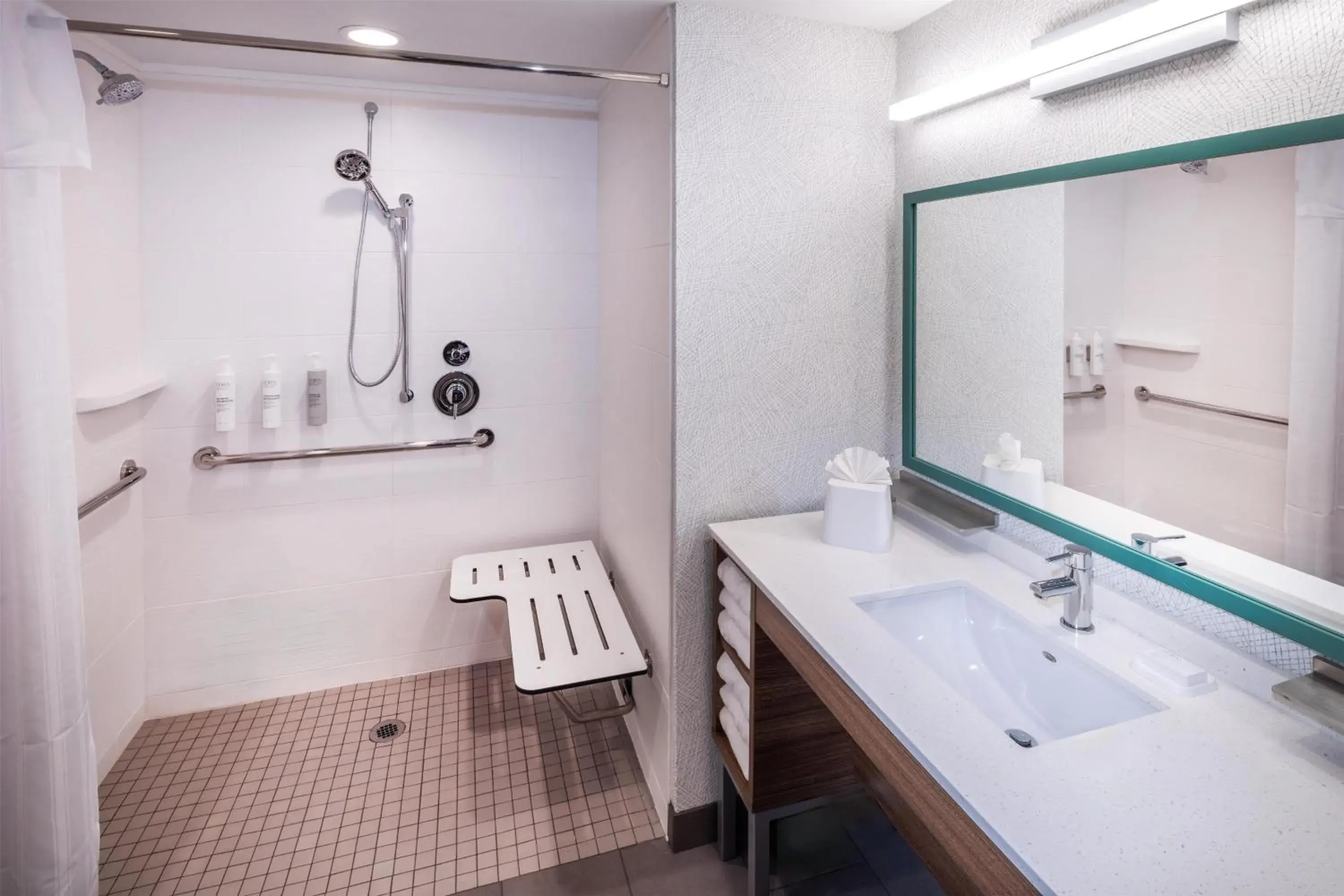 Bathroom in Home2 Suites By Hilton Kalispell, Mt Bathroom in Home2 Suites By Hilton Kalispell, Mt