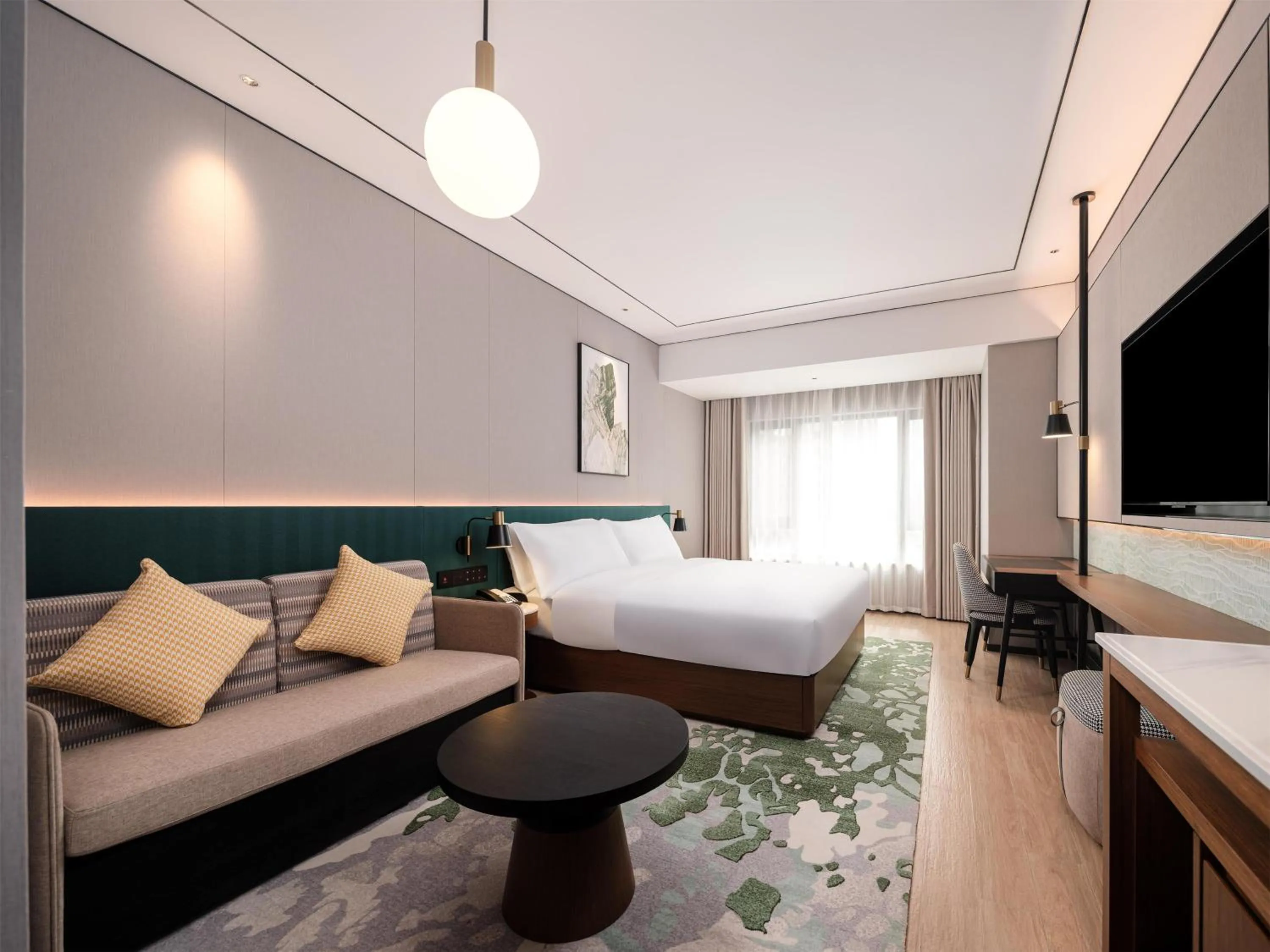 Living room, Bed in Hilton Garden Inn Taiyuan Jiefang Road