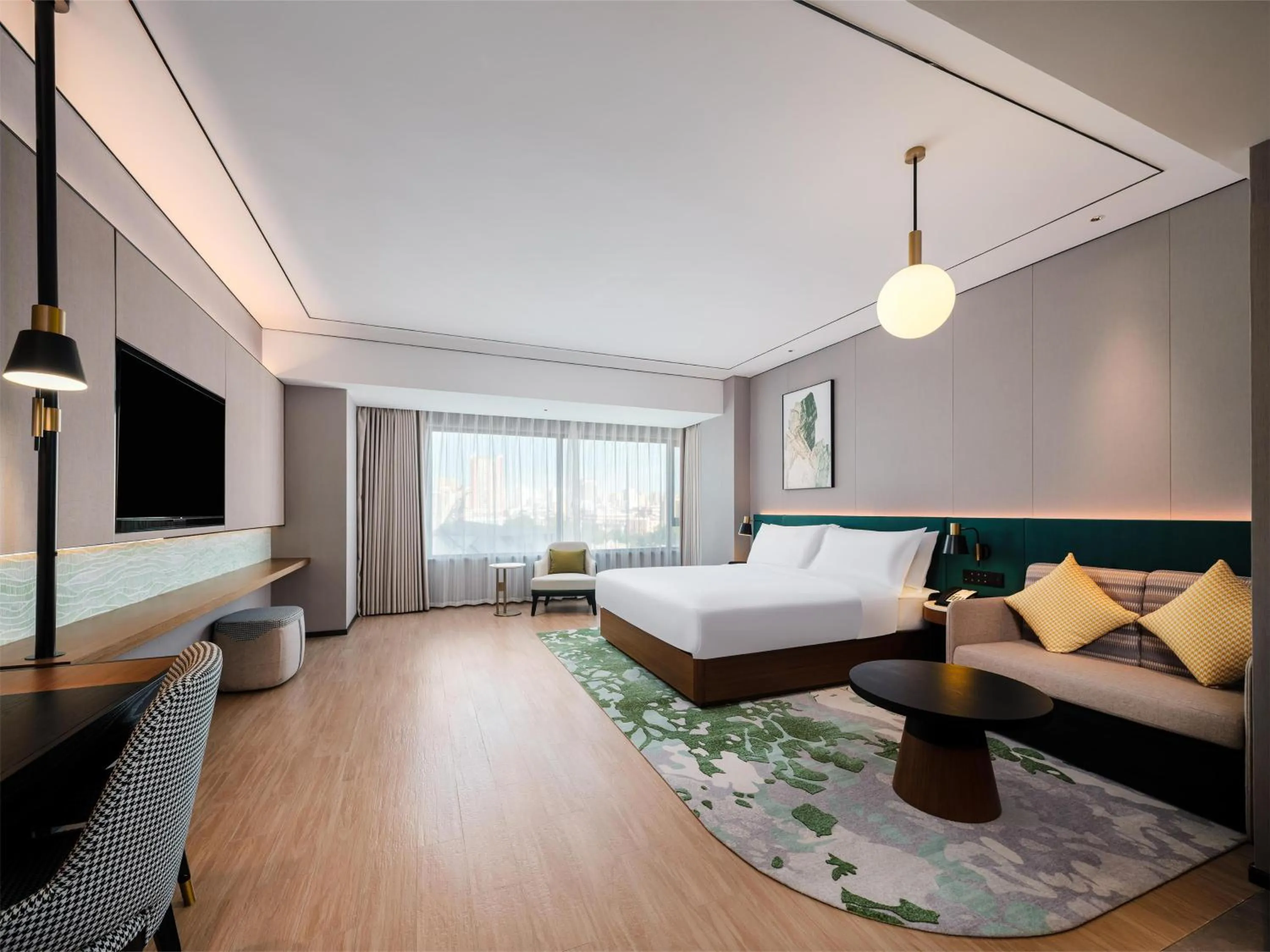 Living room, Bed in Hilton Garden Inn Taiyuan Jiefang Road