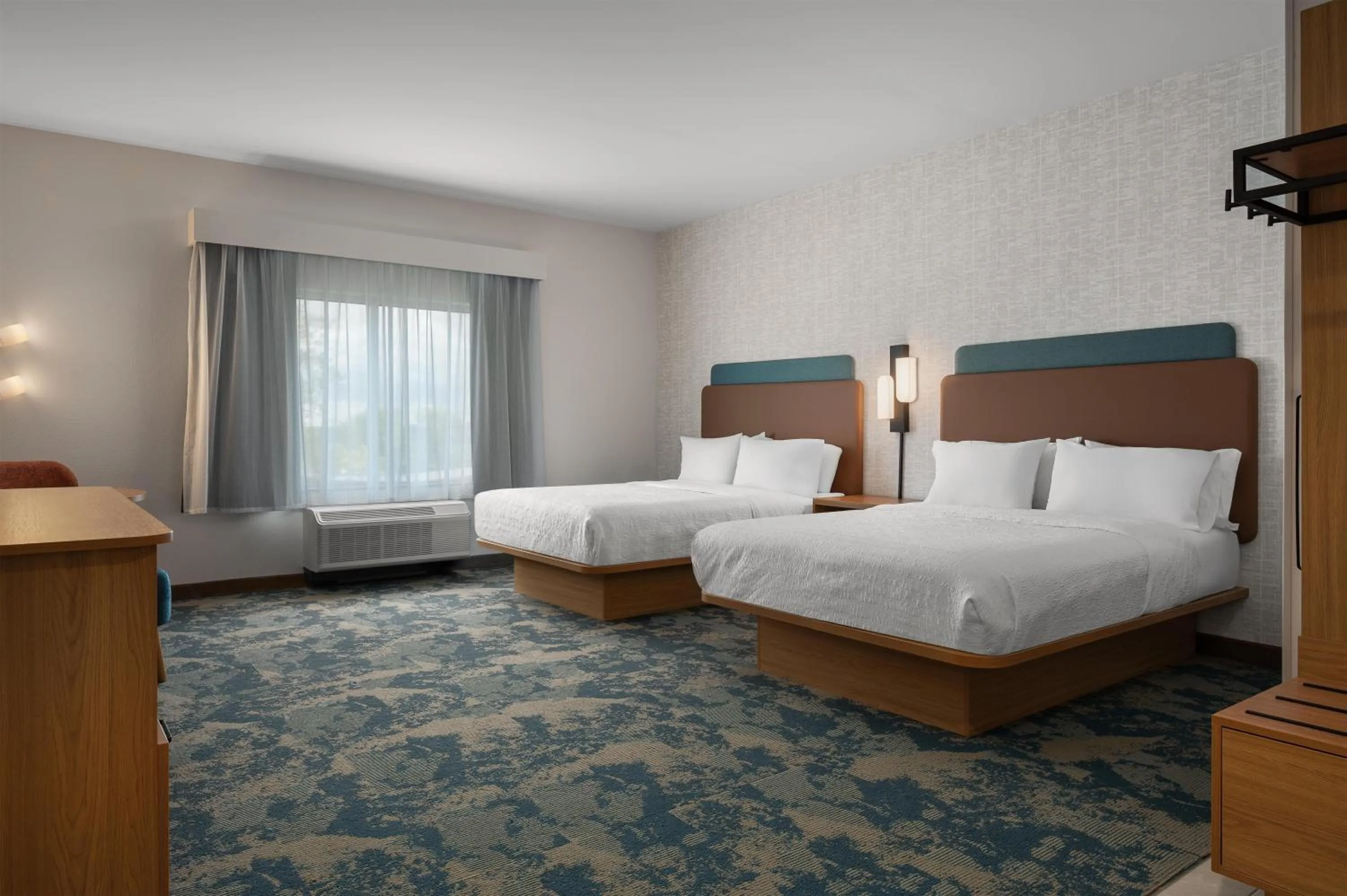 Bed in Hampton Inn & Suites By Hilton Port Clinton Catawba Island