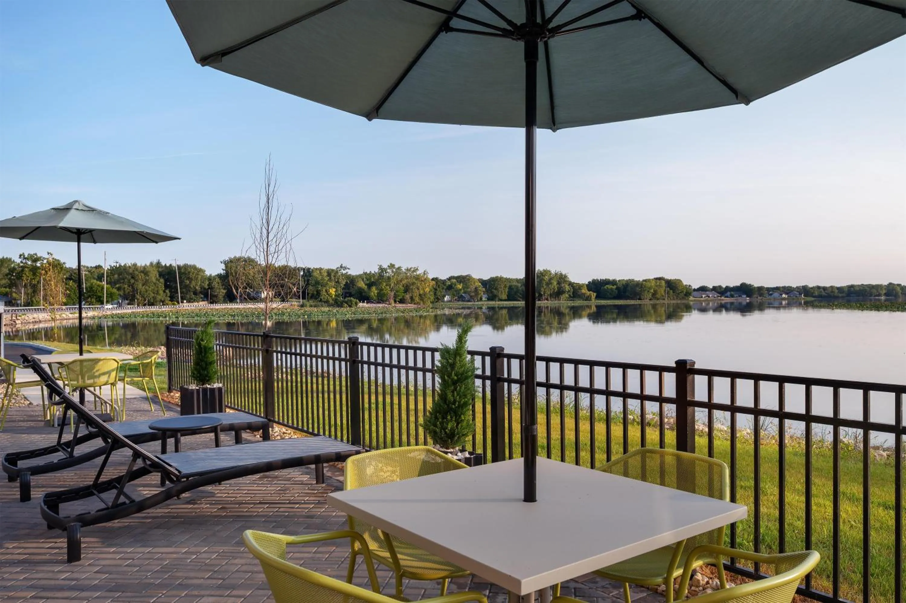 Patio in Hampton Inn & Suites By Hilton Port Clinton Catawba Island